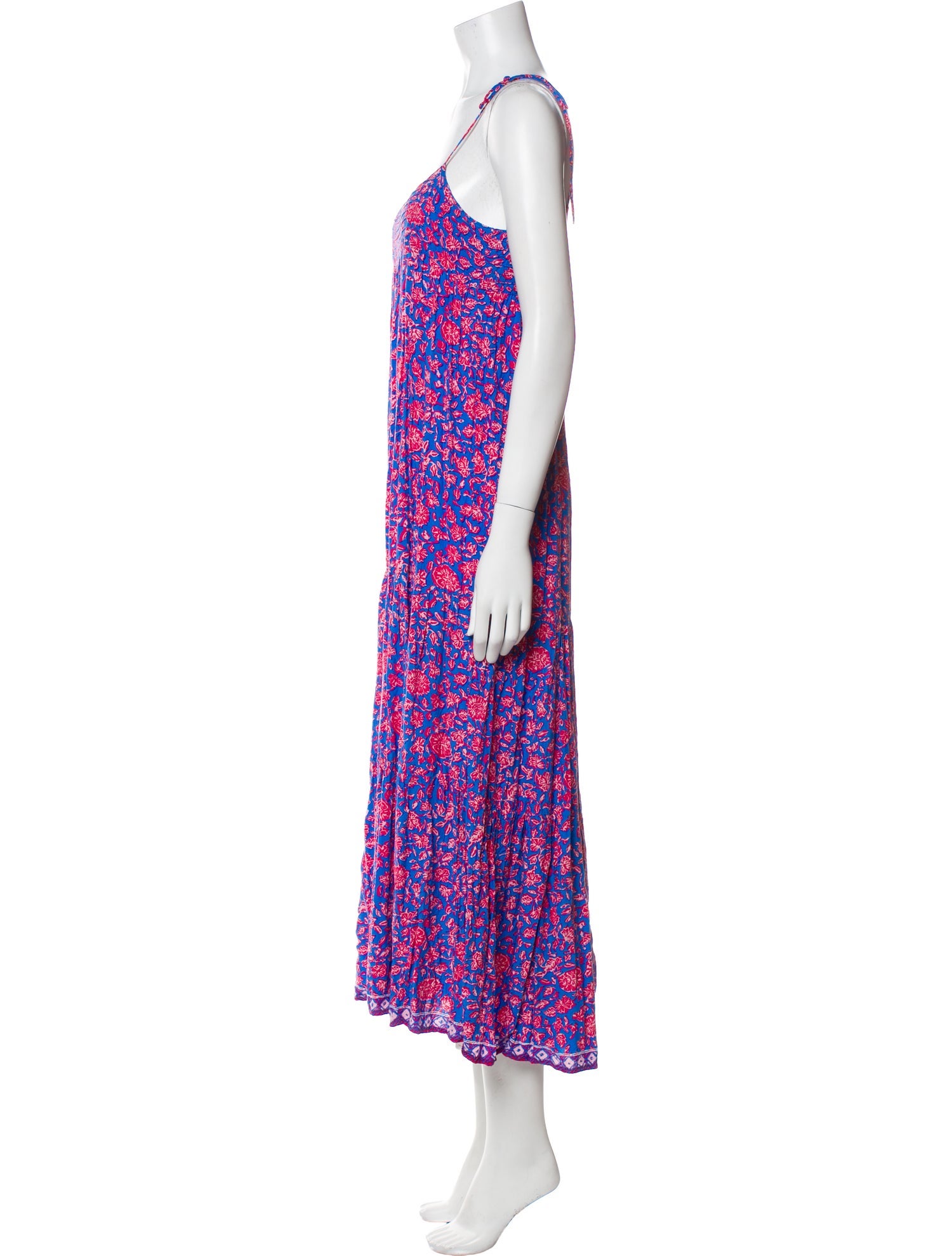 Natalie Martin Floral Print Midi Length Dress