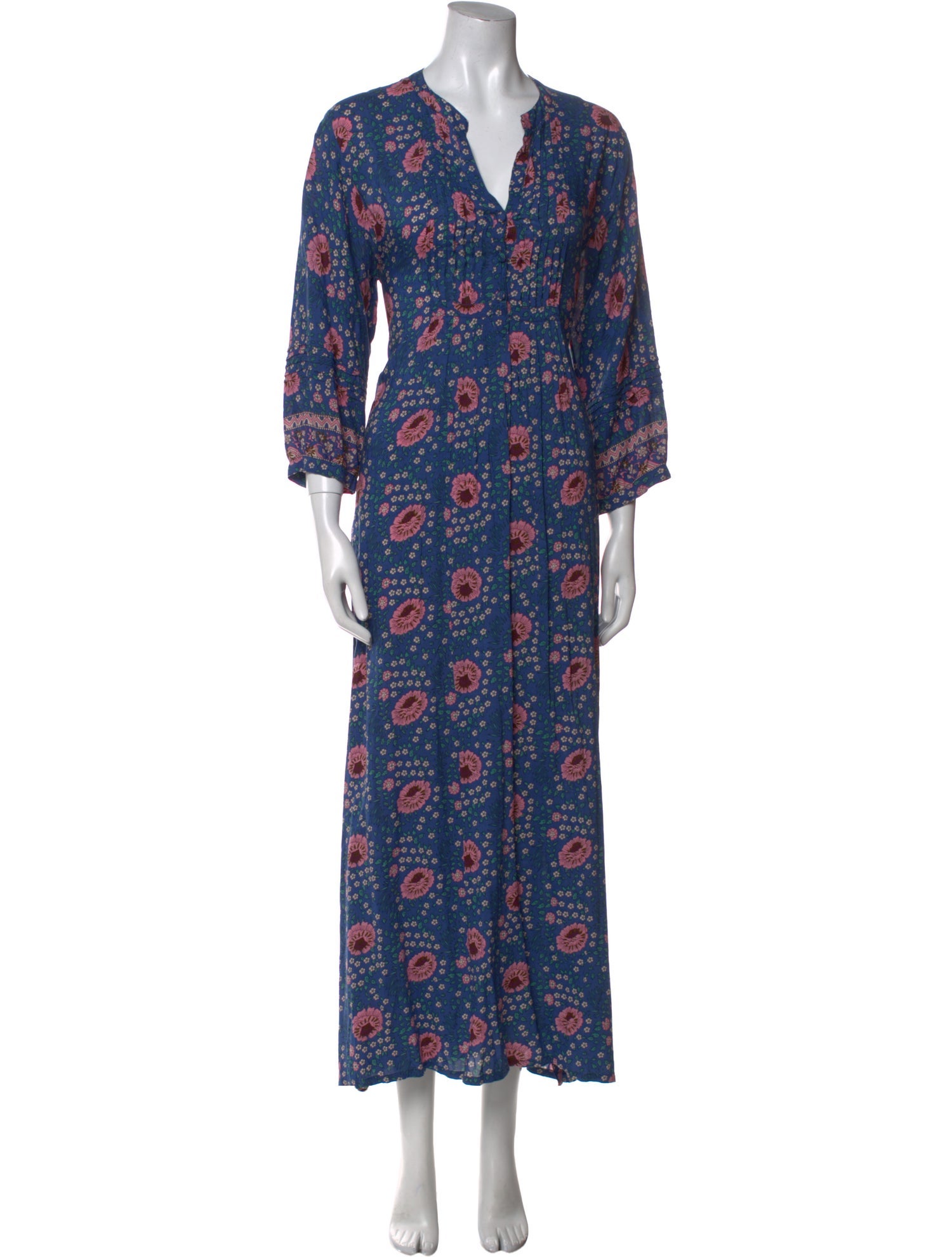 Natalie Martin Floral Print Long Dress