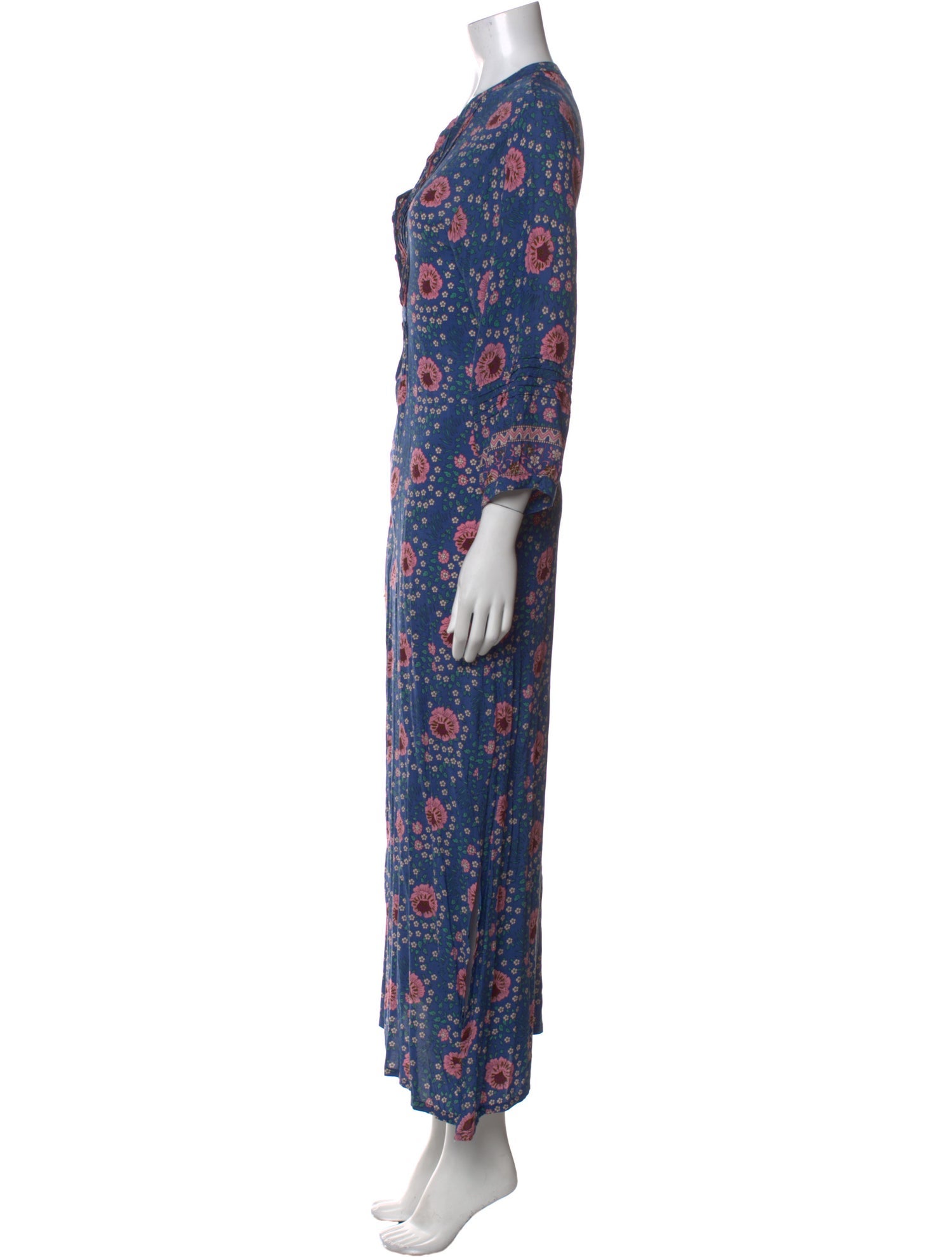 Natalie Martin Floral Print Long Dress