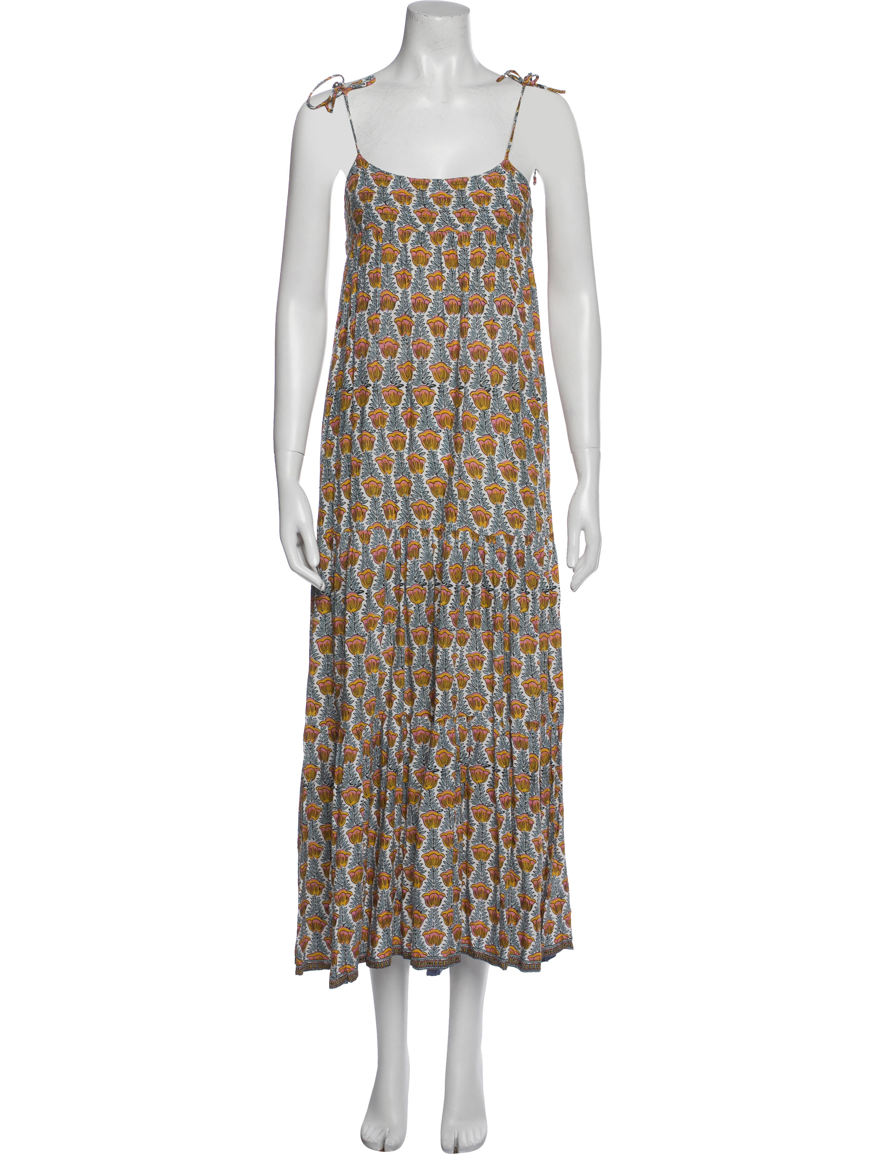 Natalie Martin Floral Print Long Dress