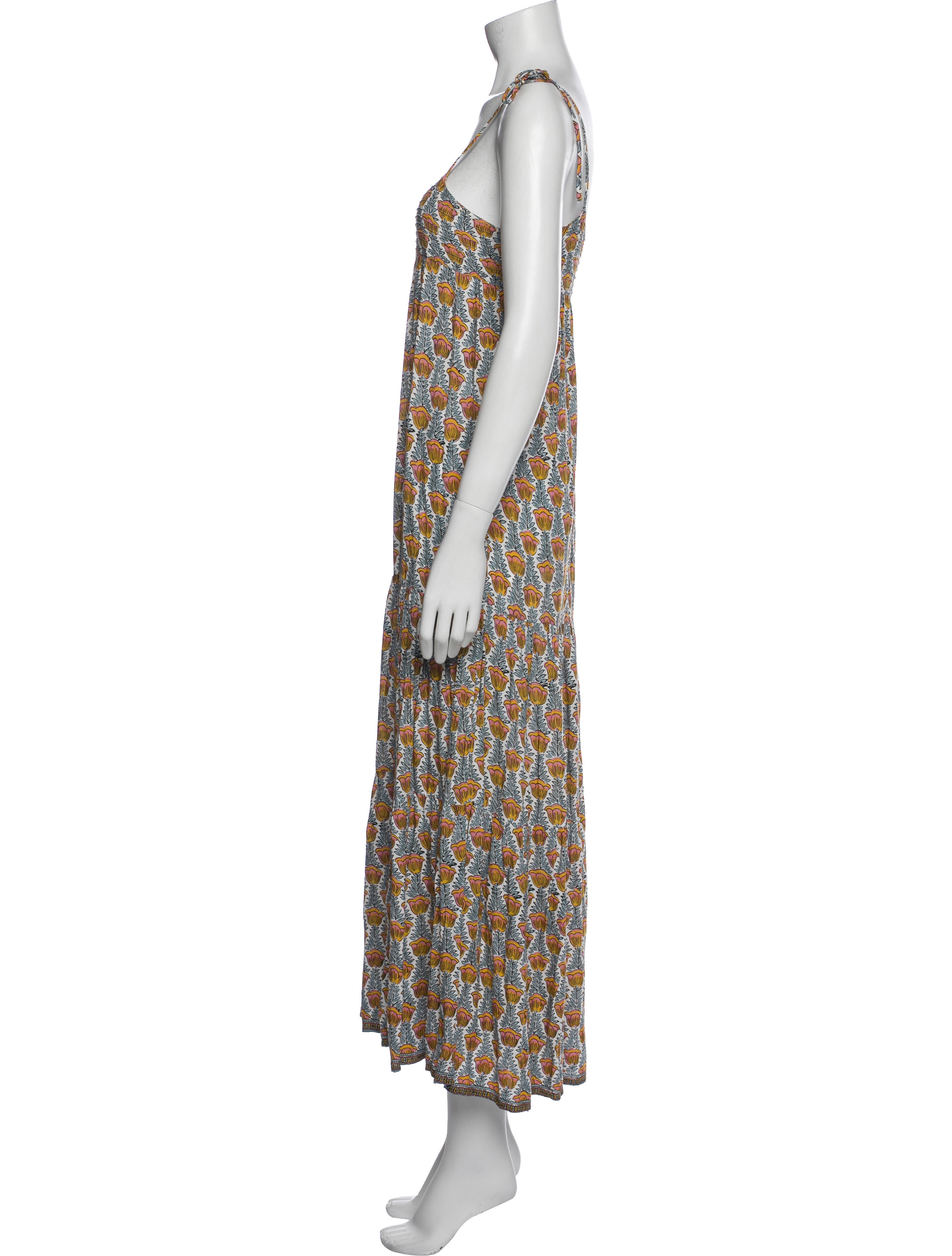 Natalie Martin Floral Print Long Dress