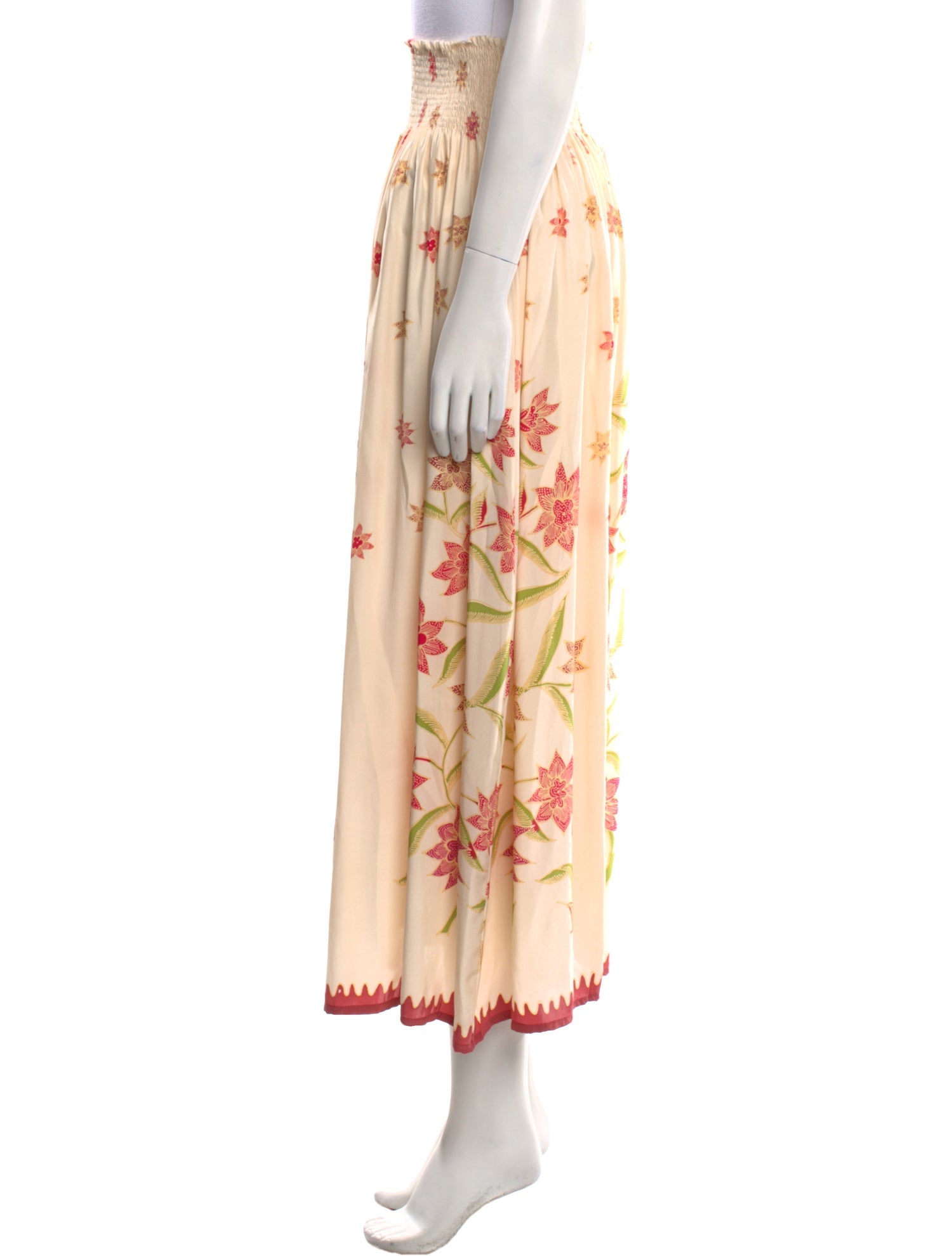 Natalie Martin Silk Midi Length Skirt