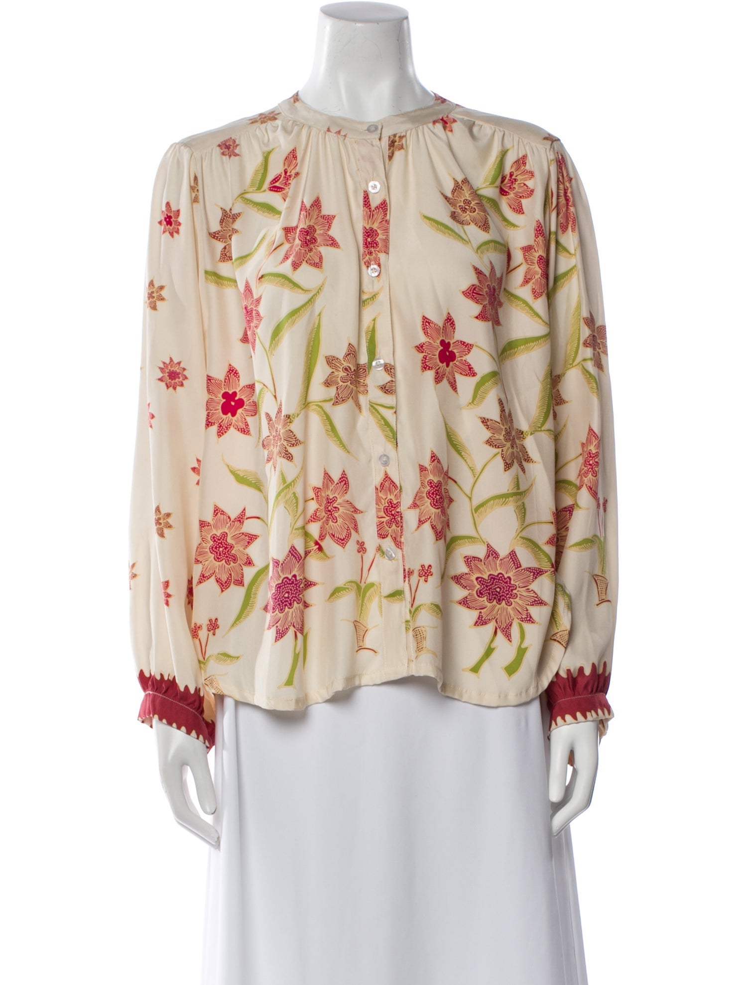 Natalie Martin Silk Floral Print Blouse