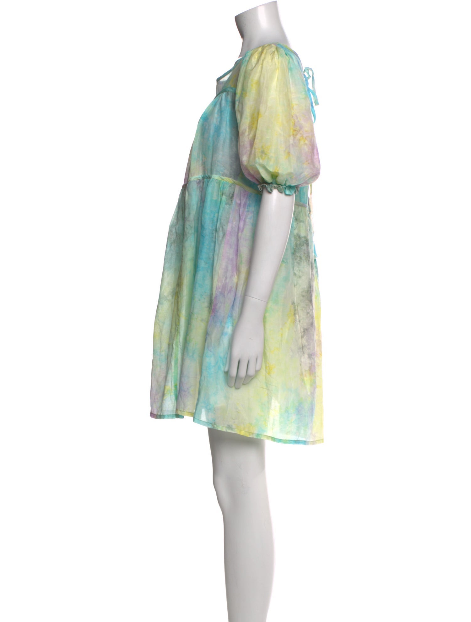 Natalie Martin Tie-Dye Print Mini Dress