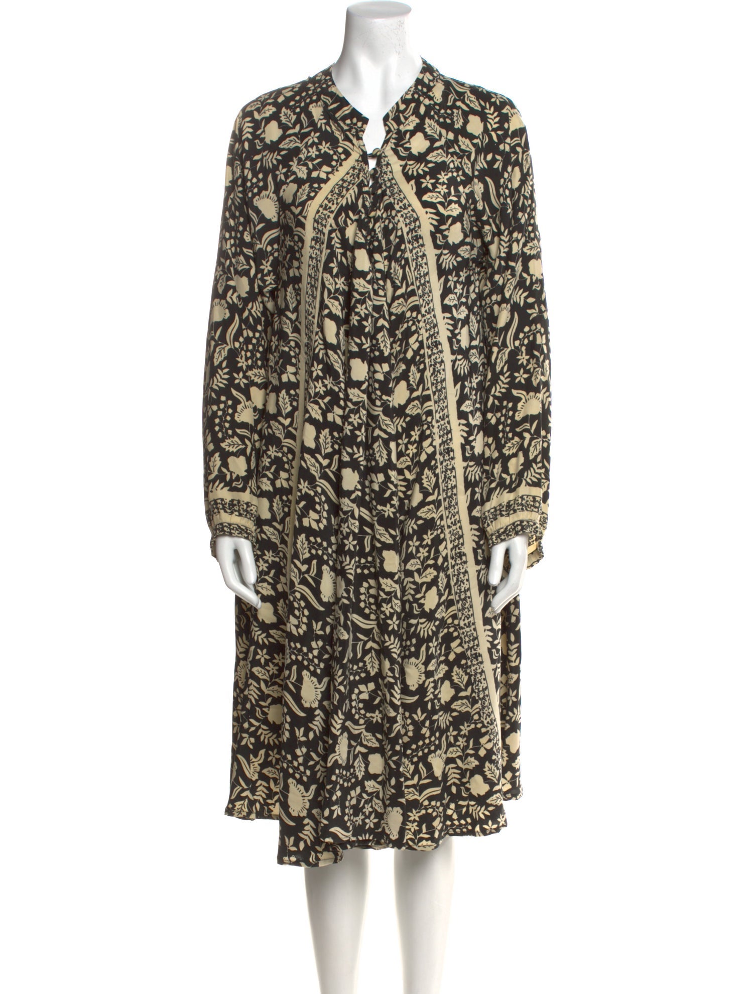 Natalie Martin Silk Midi Length Dress