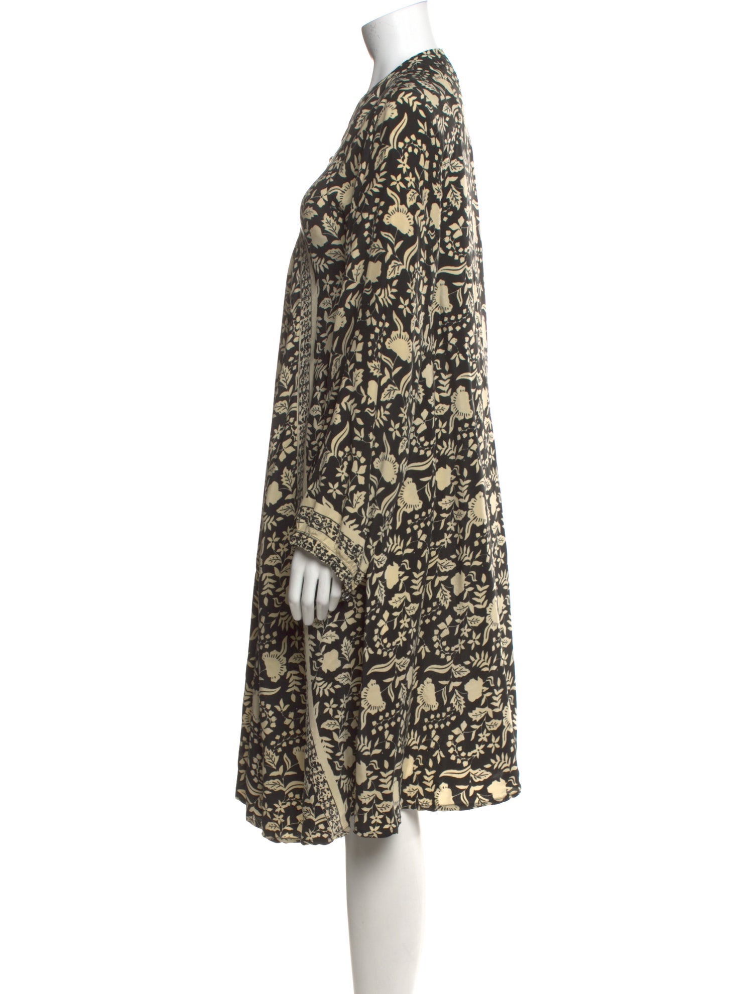 Natalie Martin Silk Midi Length Dress