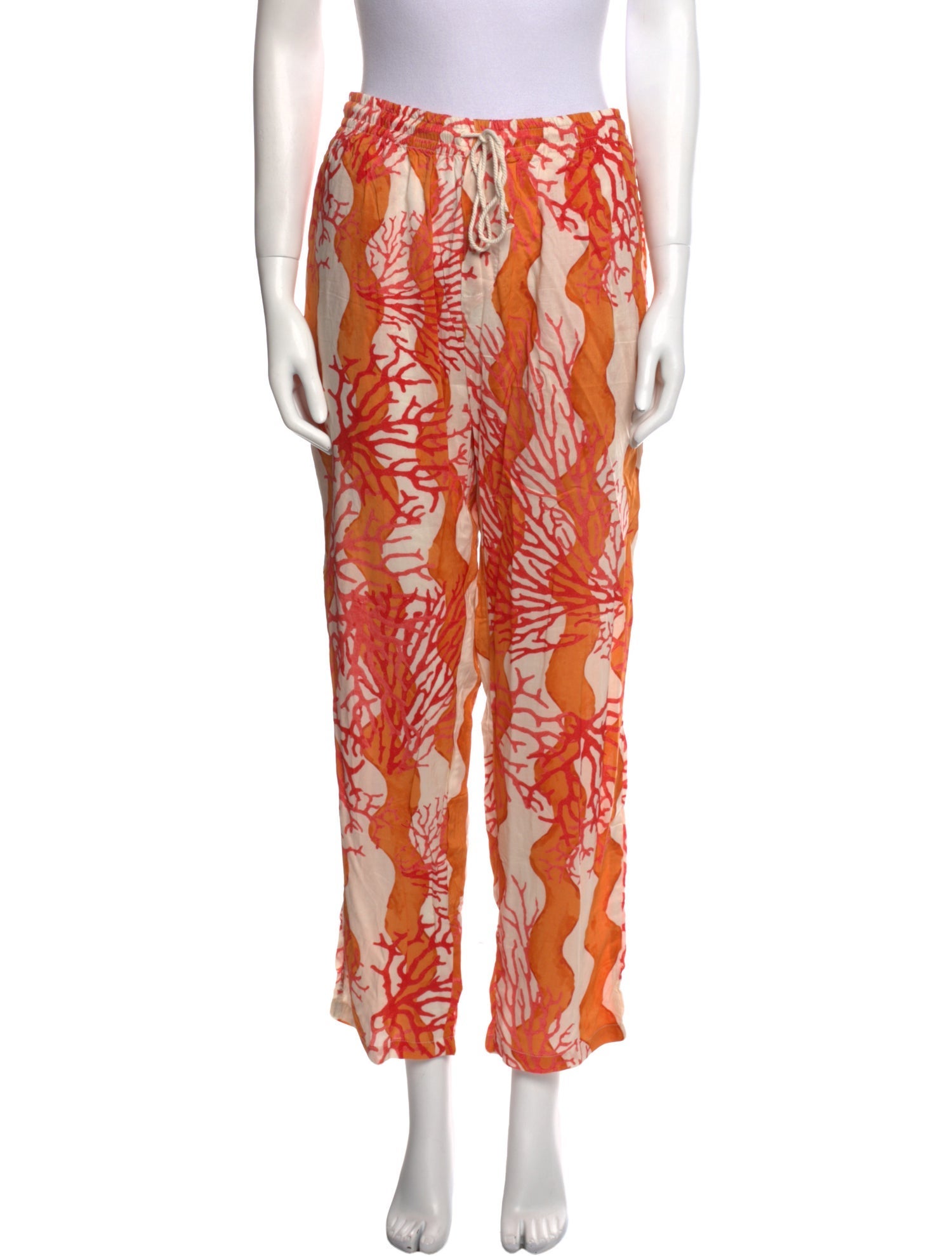 Natalie Martin Floral Print Straight Leg Pants