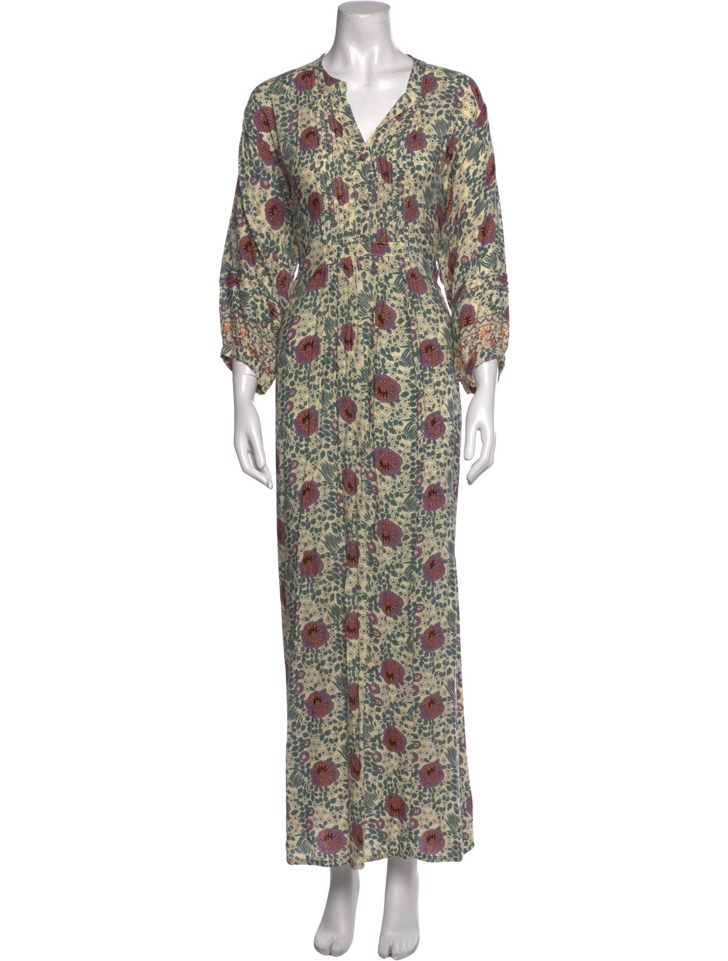 Natalie Martin Floral Print Long Dress