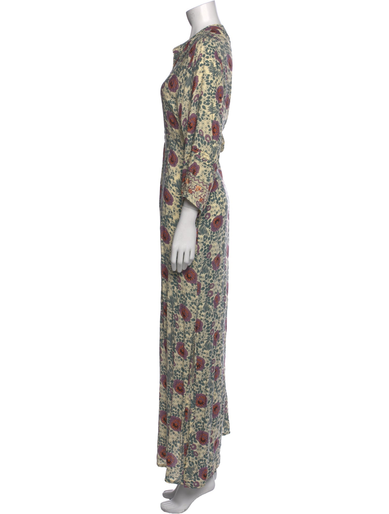 Natalie Martin Floral Print Long Dress