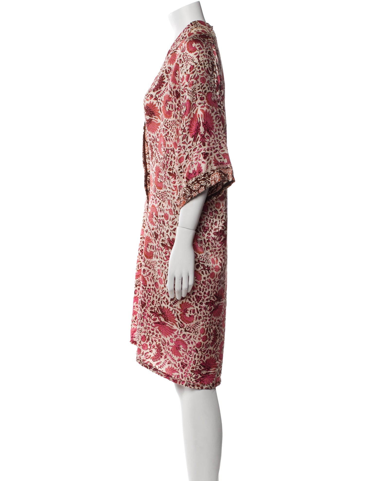 Natalie Martin Silk Printed Robe