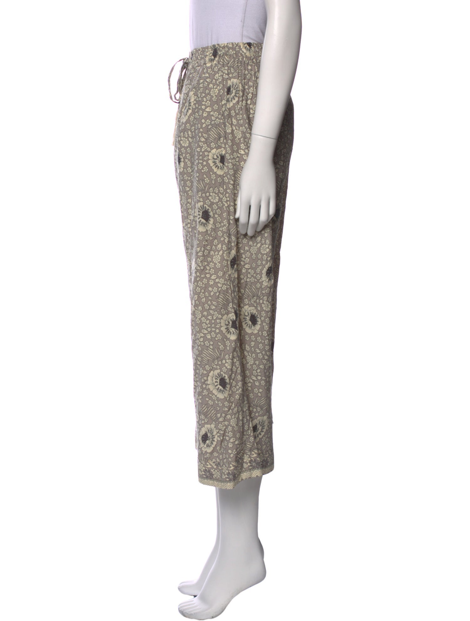 Natalie Martin Floral Print Wide Leg Pants