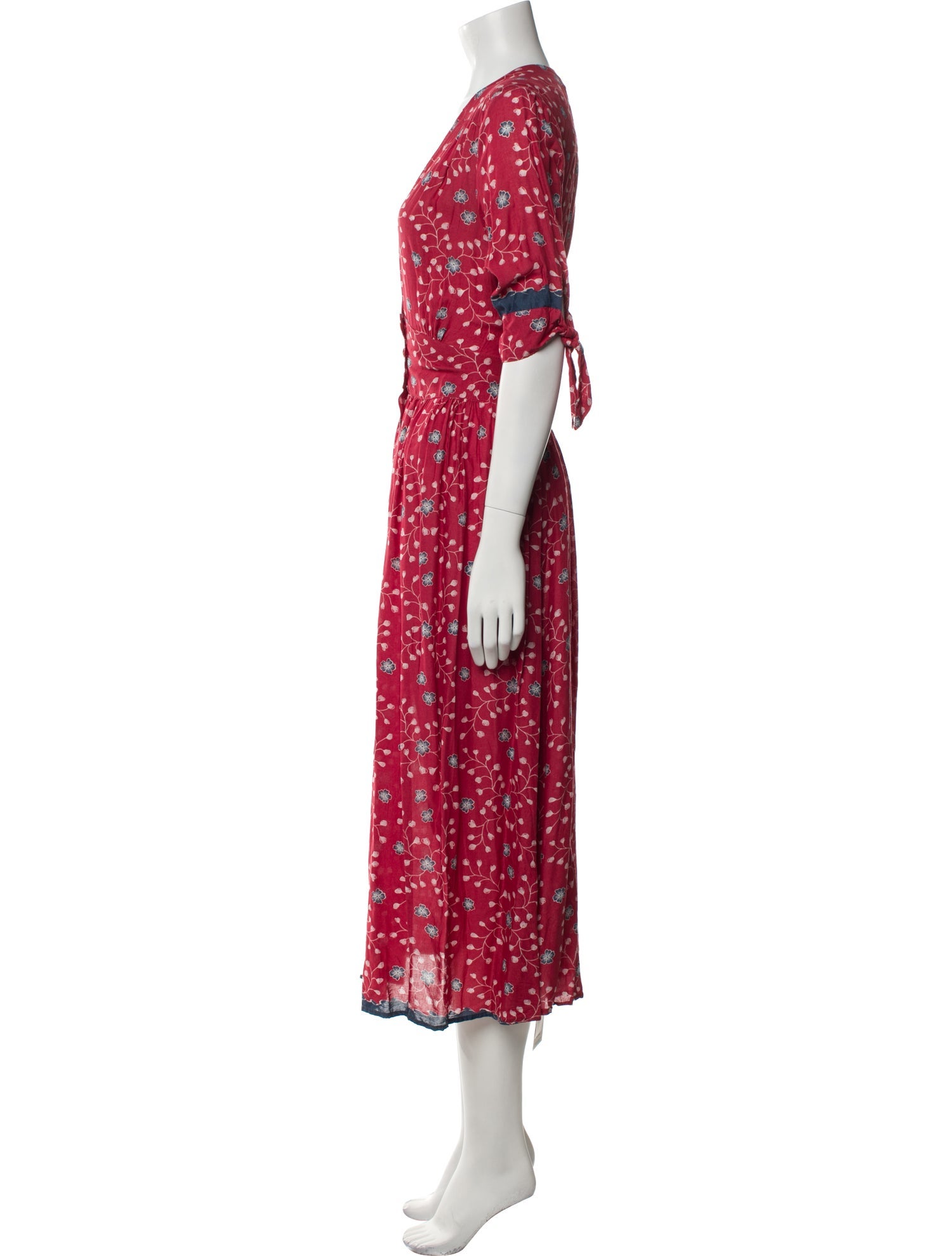 Natalie Martin Floral Print Midi Length Dress w/ Tags