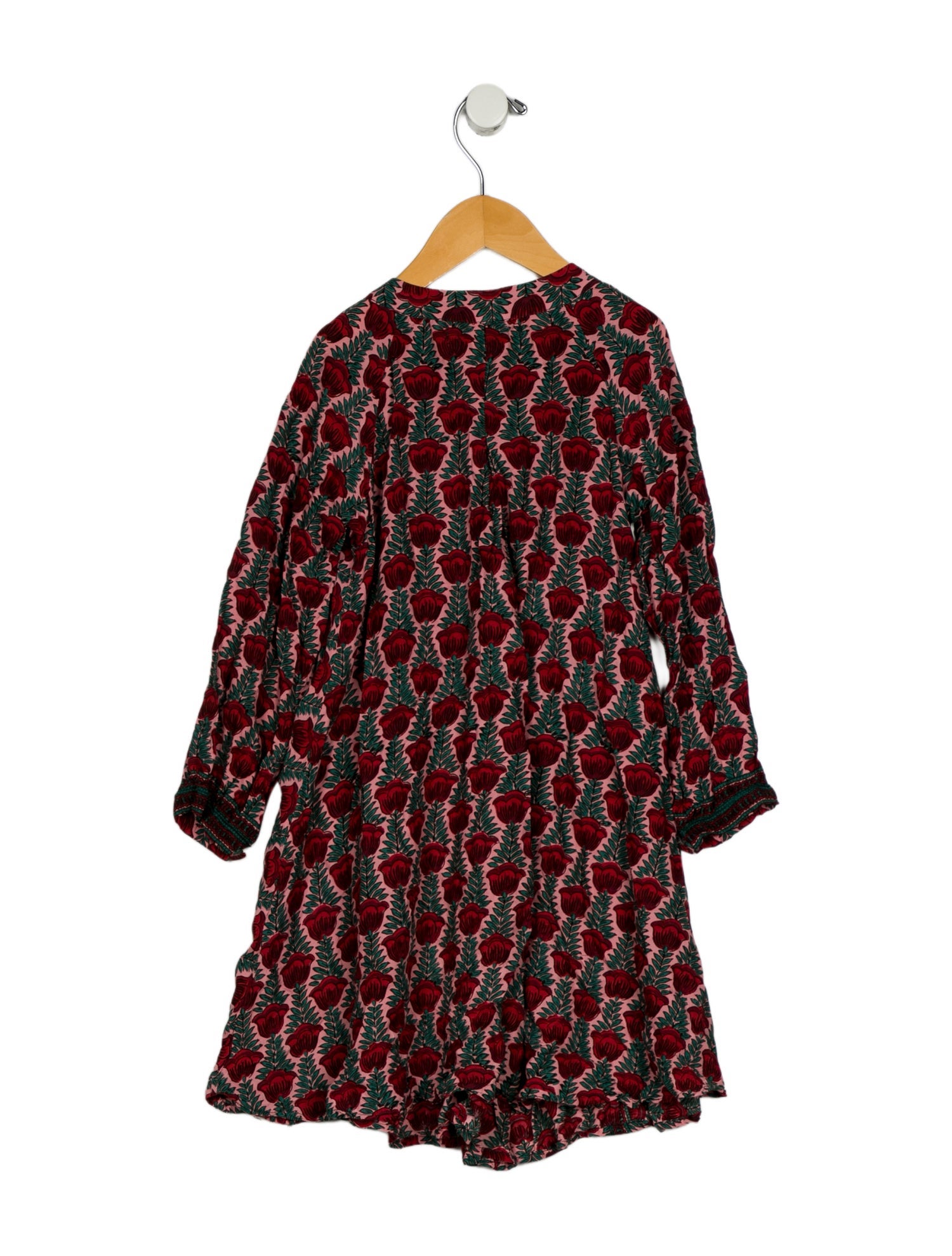 Natalie Martin Girls' Print Long Sleeve Dress