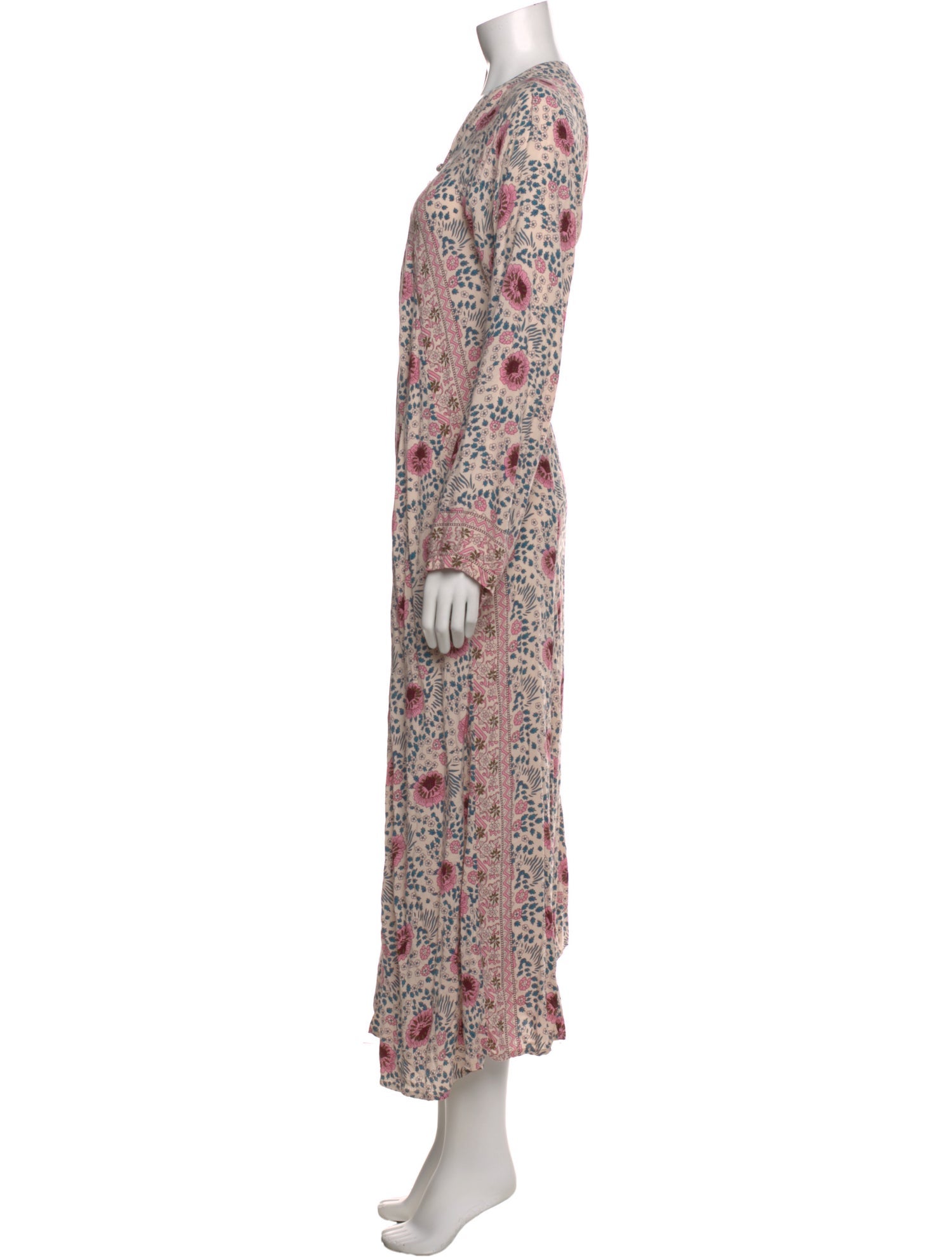 Natalie Martin Floral Print Long Dress