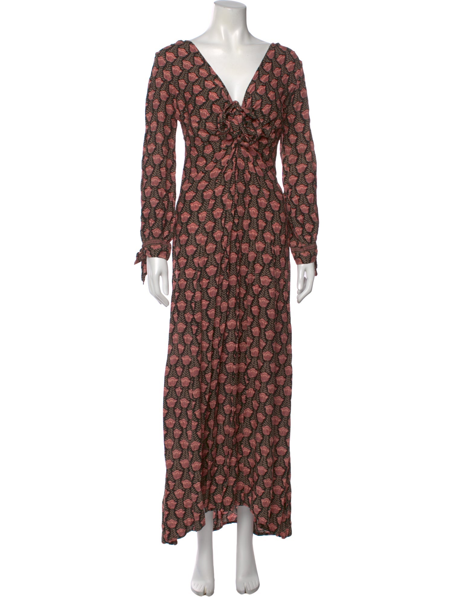 Natalie Martin Floral Print Long Dress