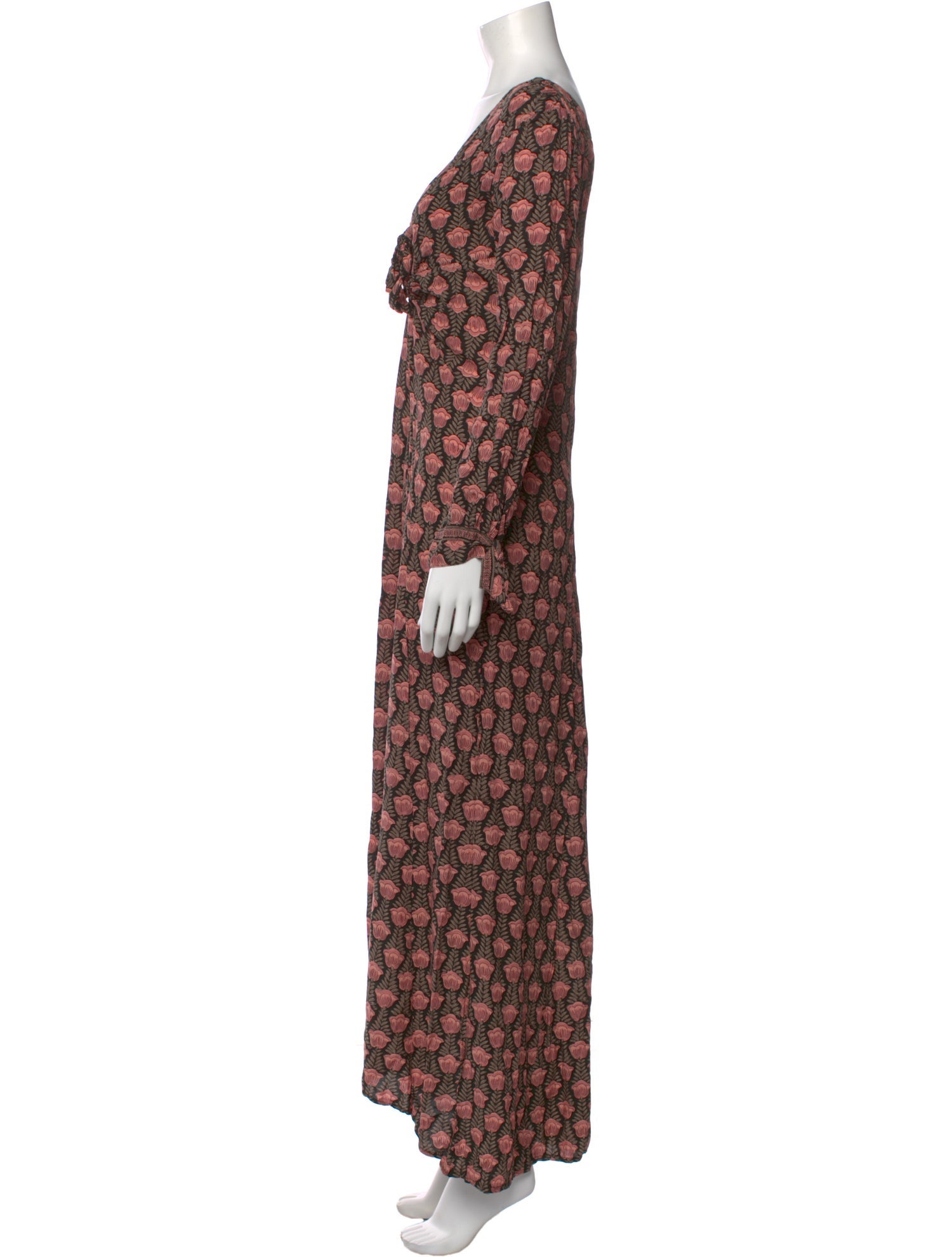 Natalie Martin Floral Print Long Dress