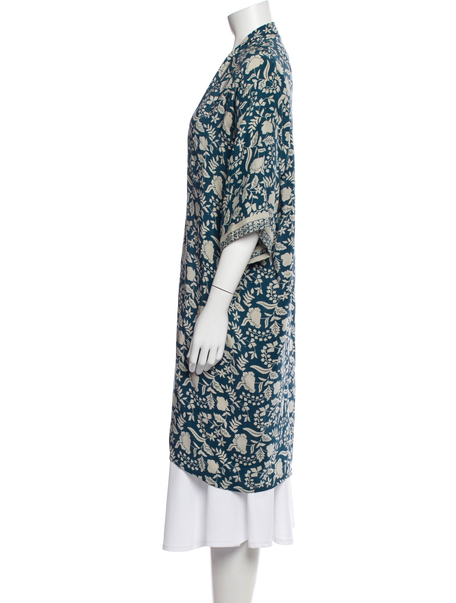 Natalie Martin Silk Floral Print Evening Jacket