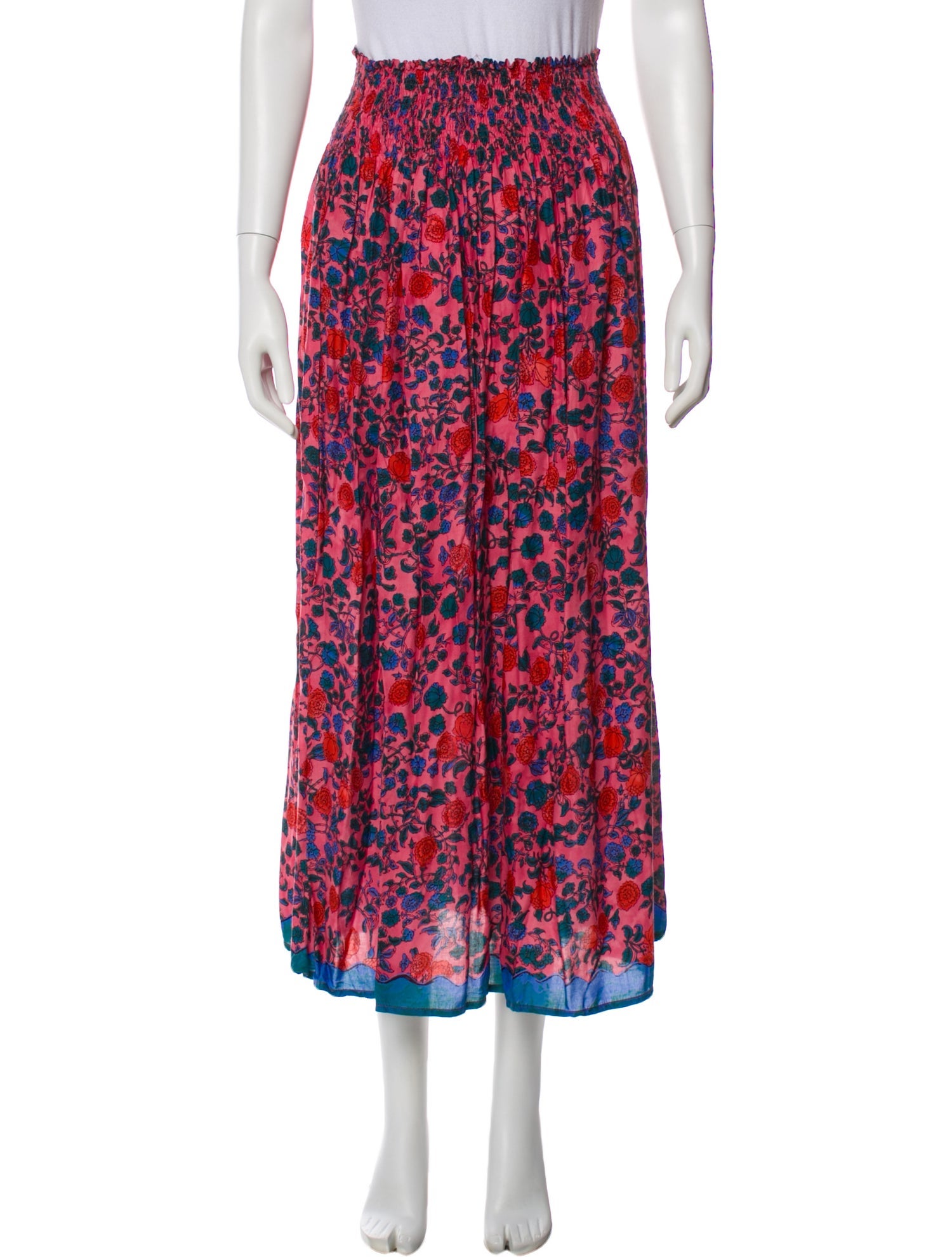 Natalie Martin Floral Print Midi Length Skirt