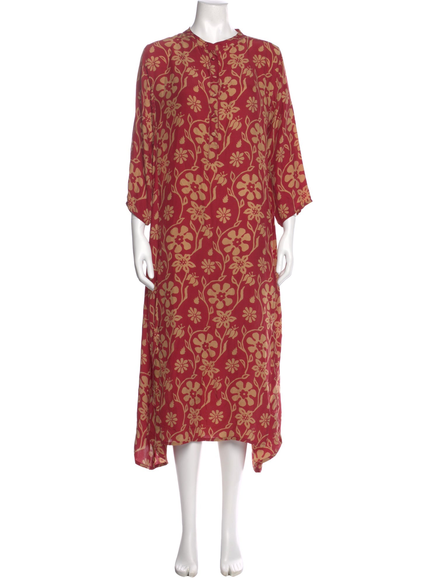 Natalie Martin Floral Print Long Dress