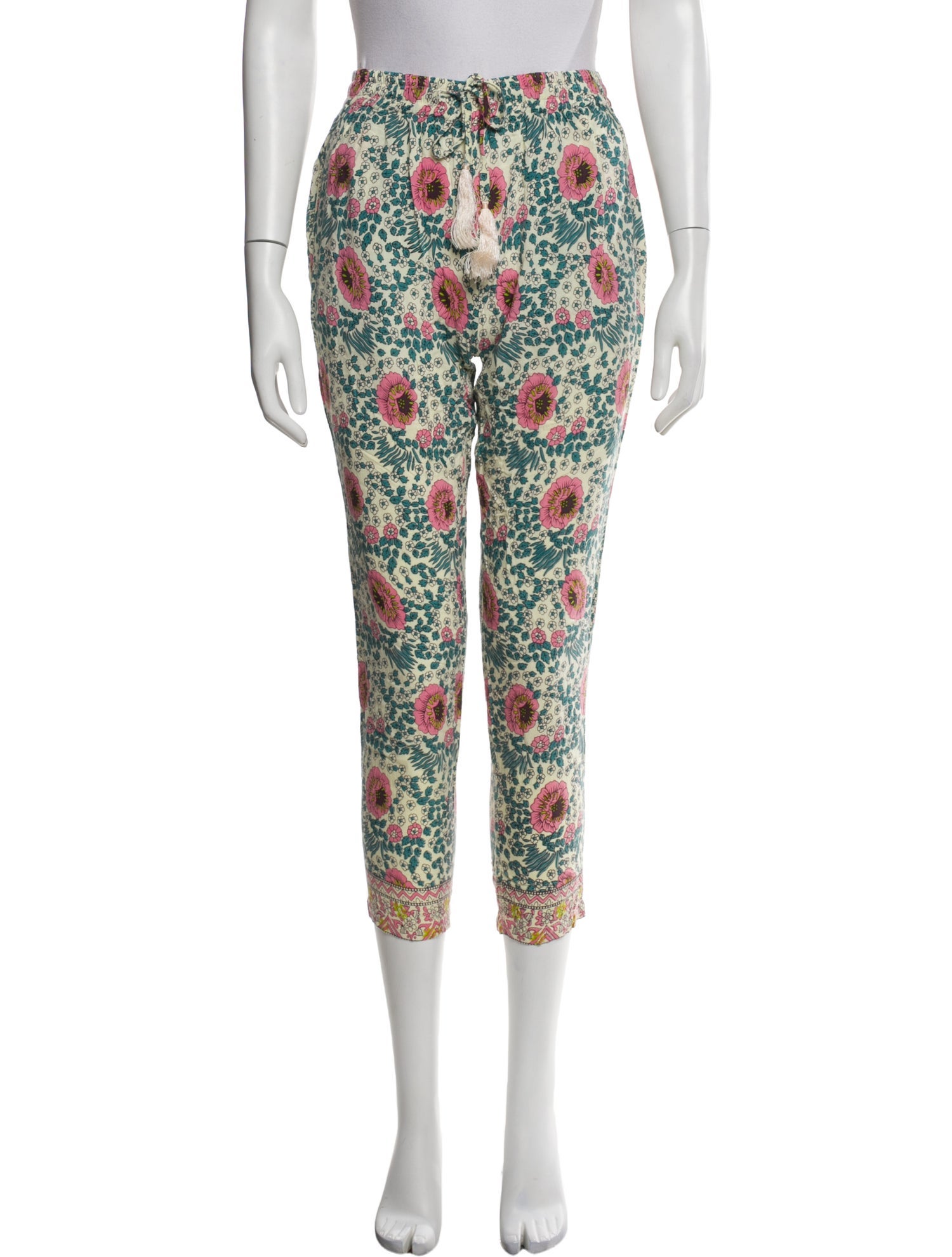 Natalie Martin Floral Print Skinny Leg Pants