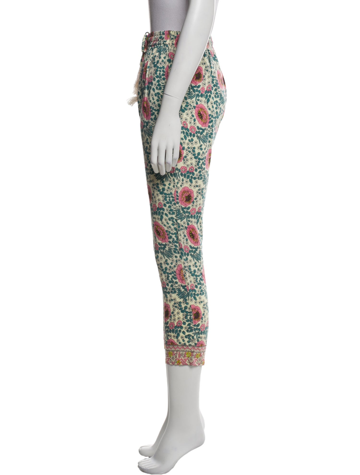 Natalie Martin Floral Print Skinny Leg Pants