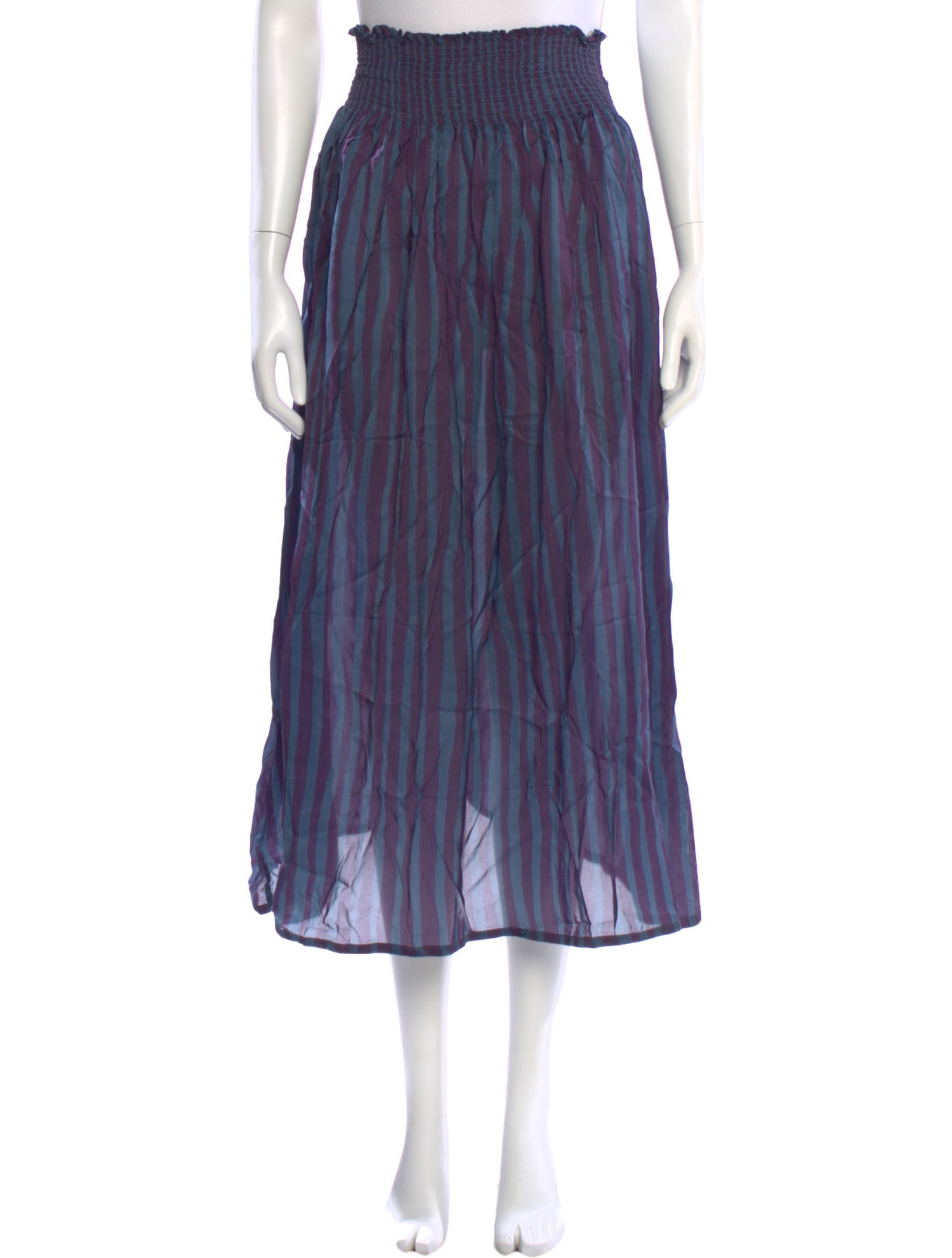 Natalie Martin Striped Midi Length Skirt w/ Tags