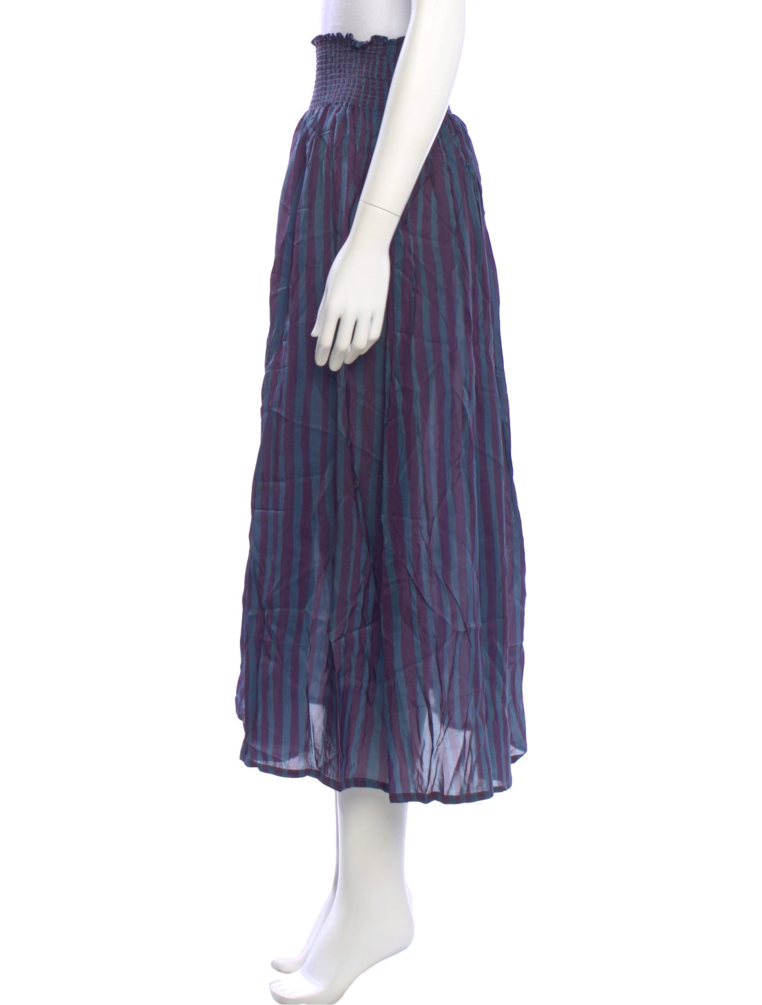 Natalie Martin Striped Midi Length Skirt w/ Tags