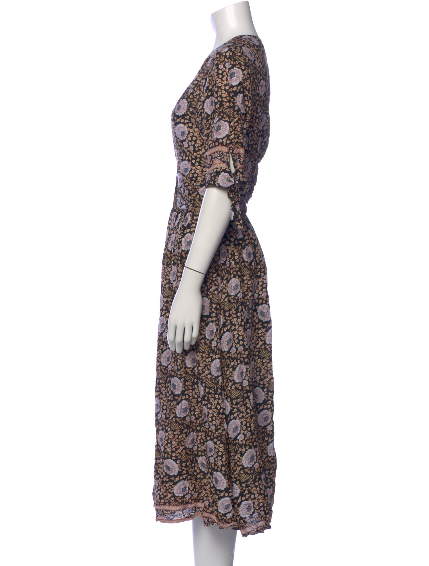 Natalie Martin Floral Print Long Dress