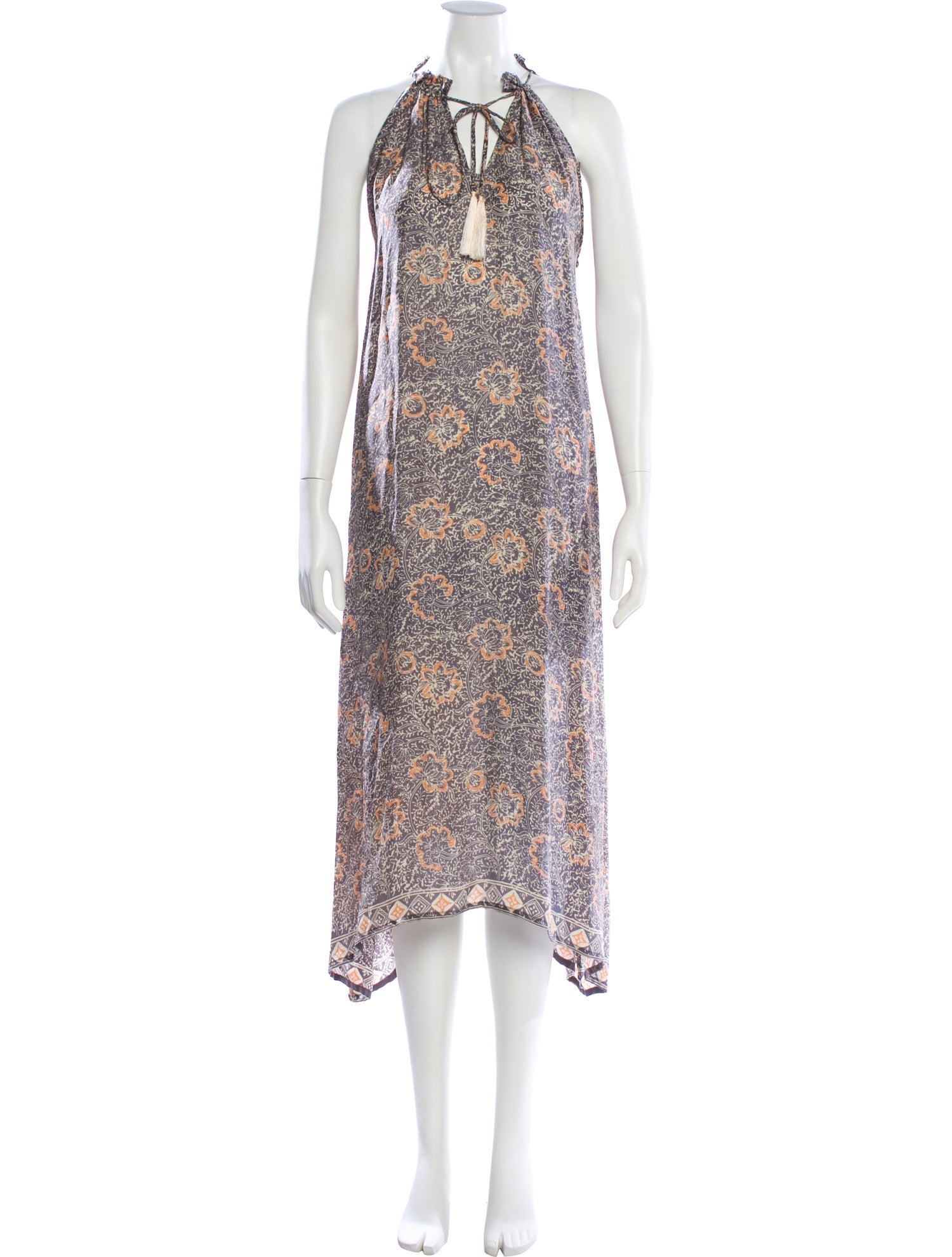 Natalie Martin Silk Long Dress