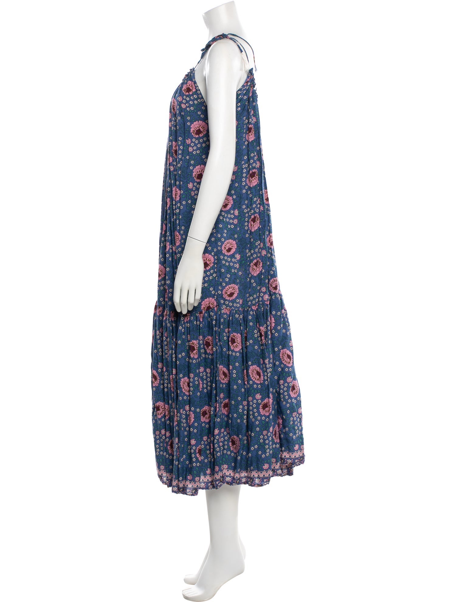 Natalie Martin Floral Print Midi Length Dress