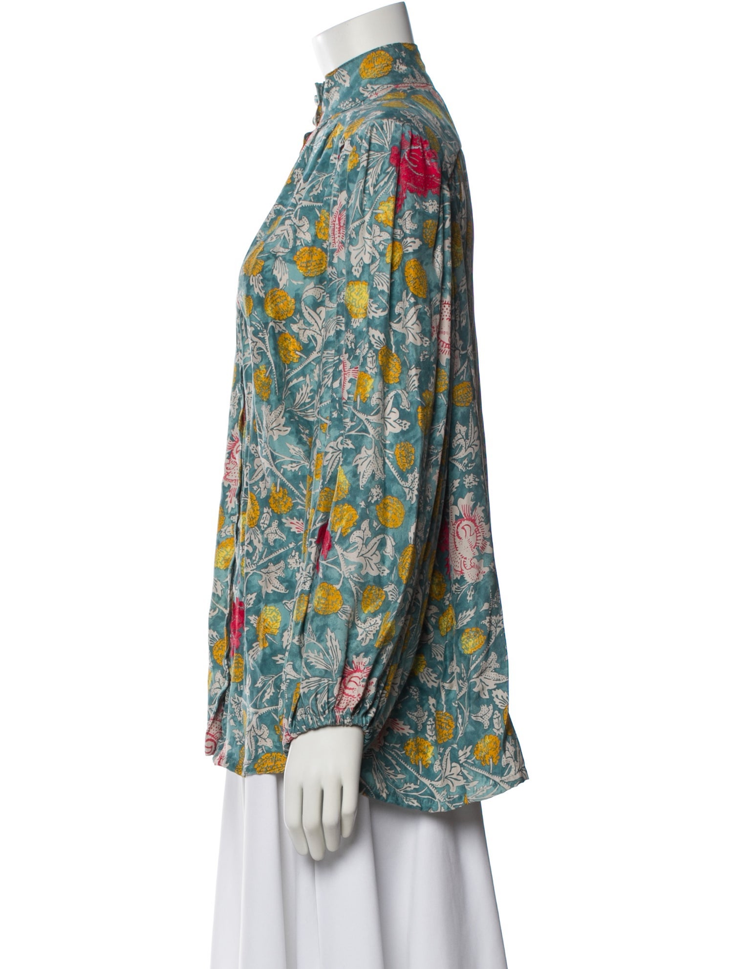 Natalie Martin Silk Floral Print Blouse