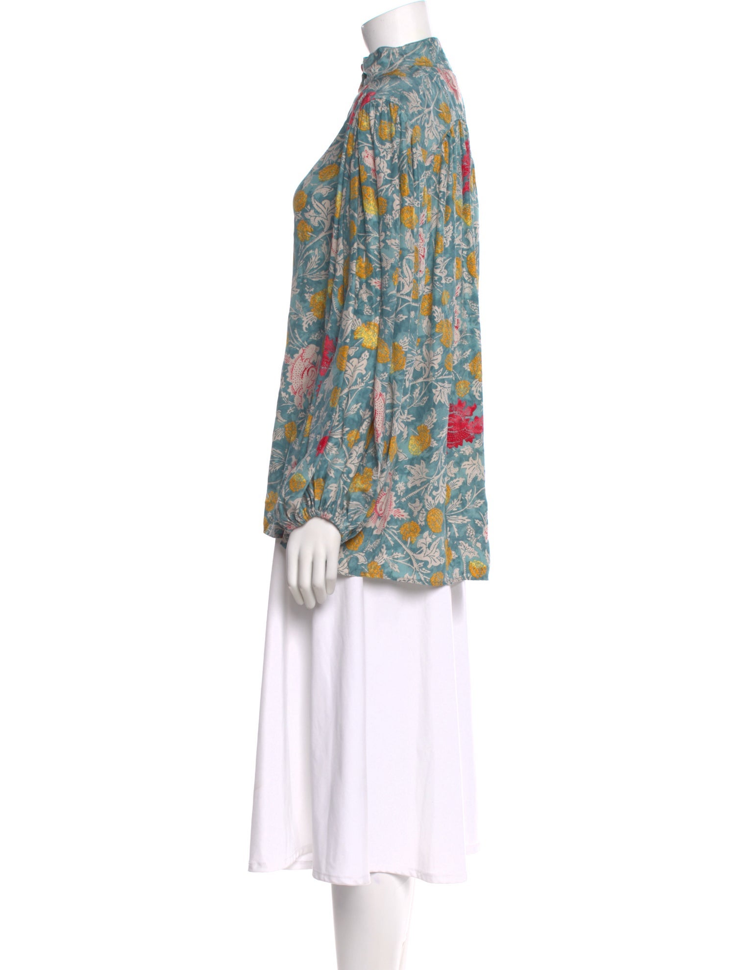 Natalie Martin Silk Floral Print Blouse