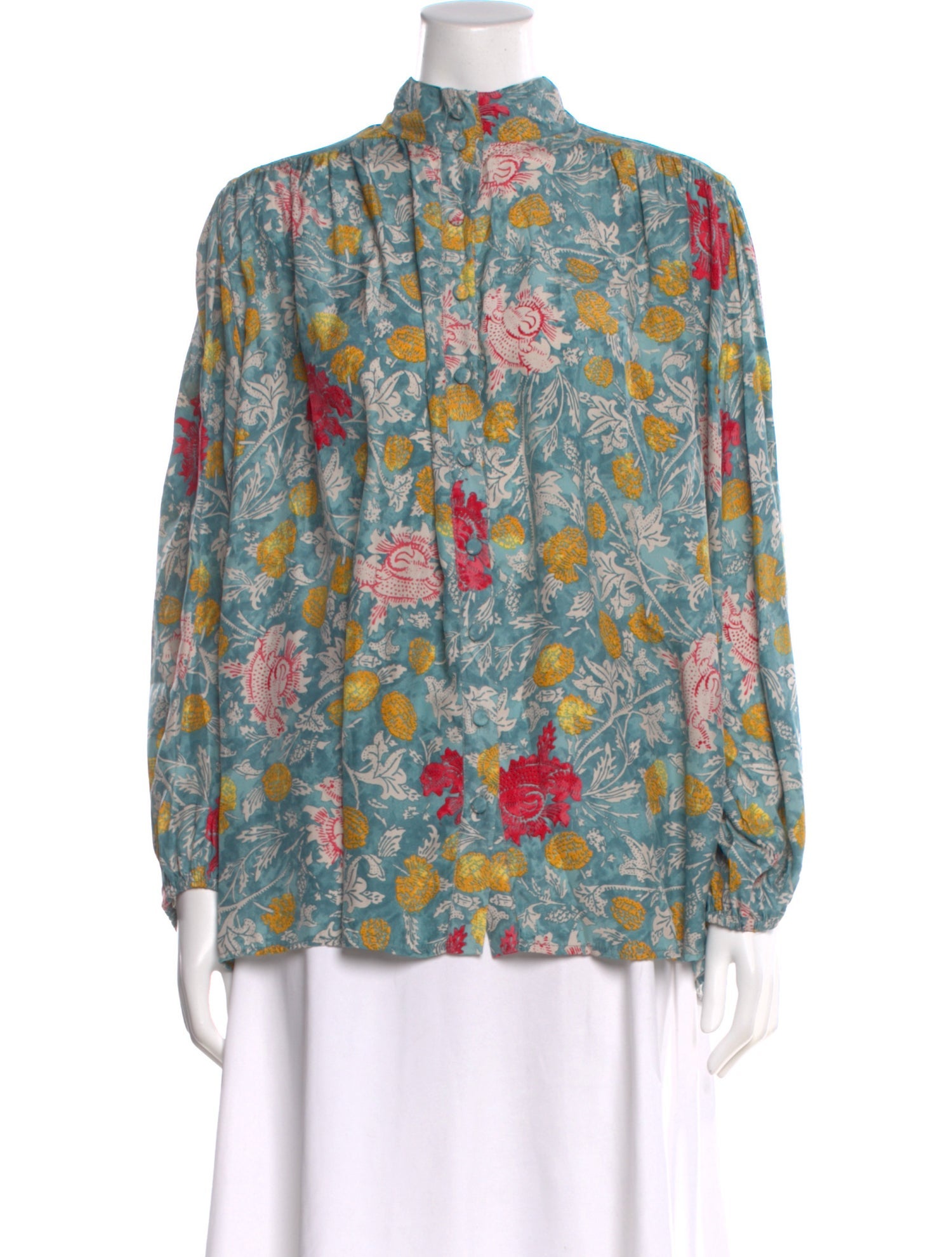 Natalie Martin Silk Floral Print Blouse