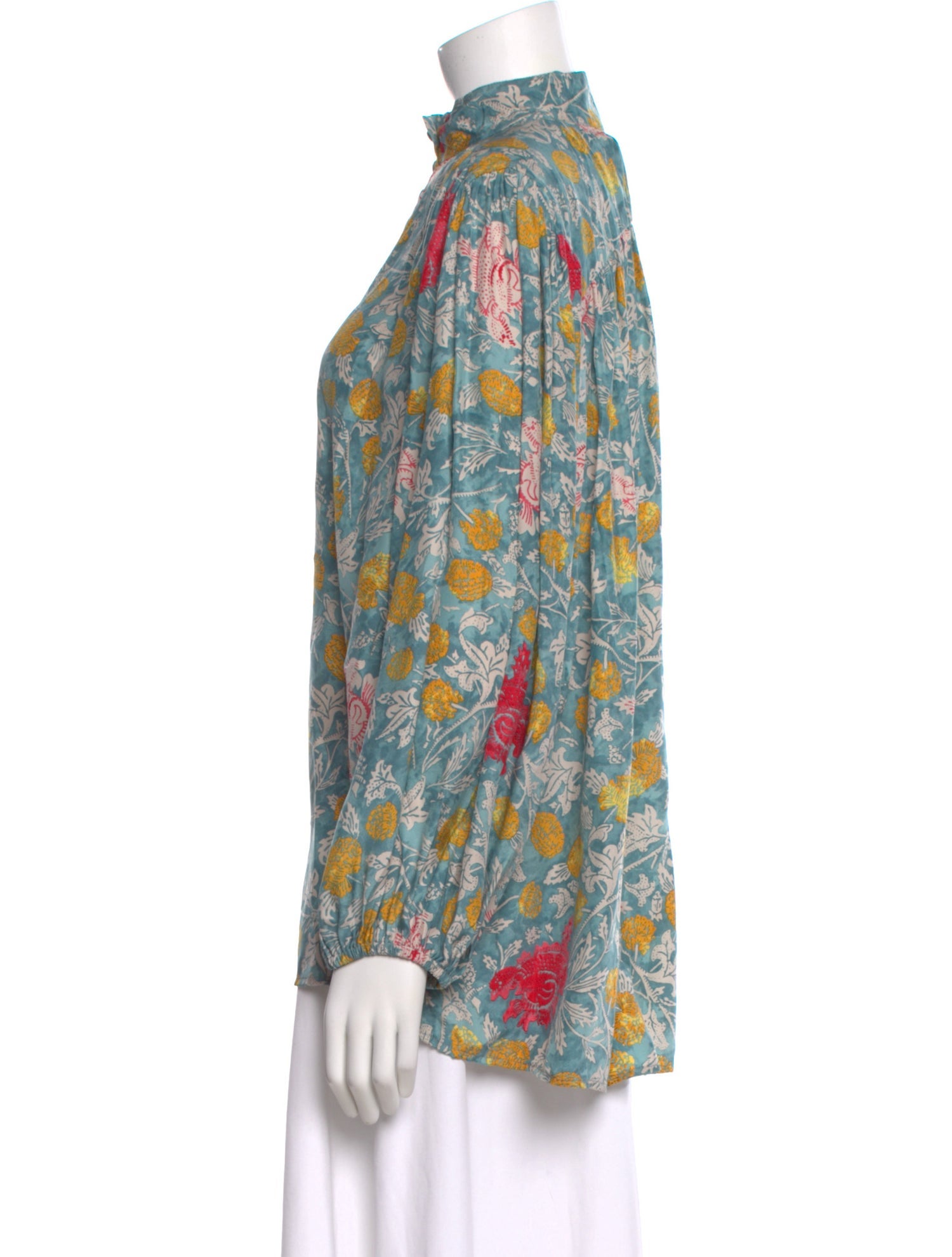 Natalie Martin Silk Floral Print Blouse