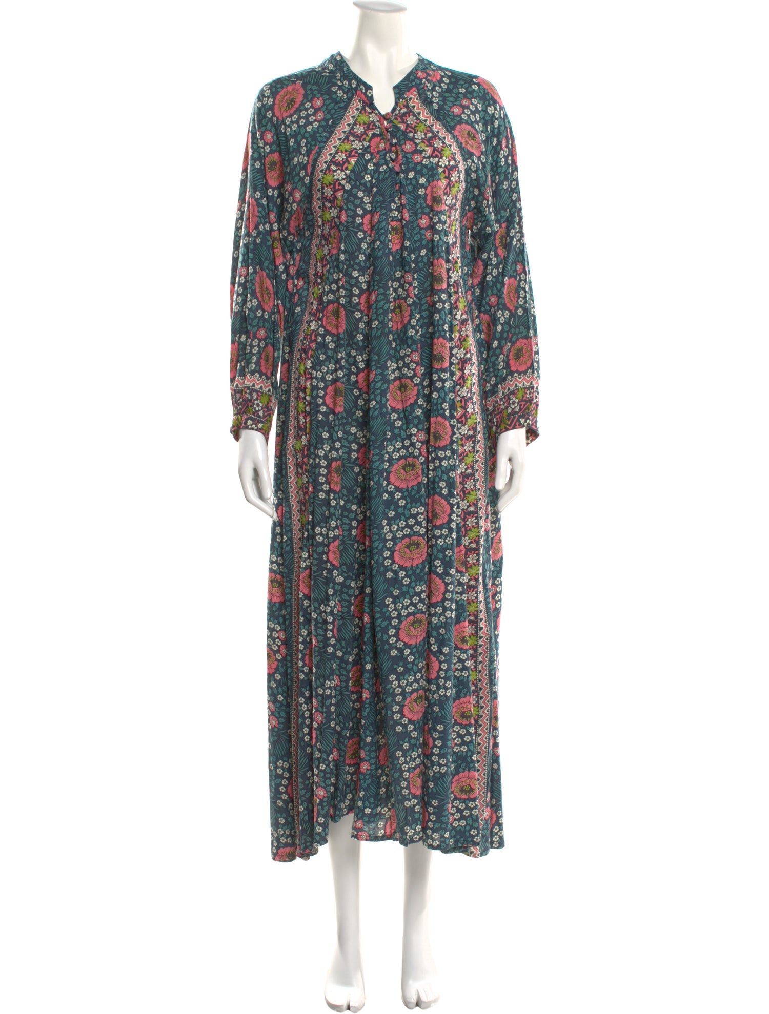 Natalie Martin Floral Print Long Dress