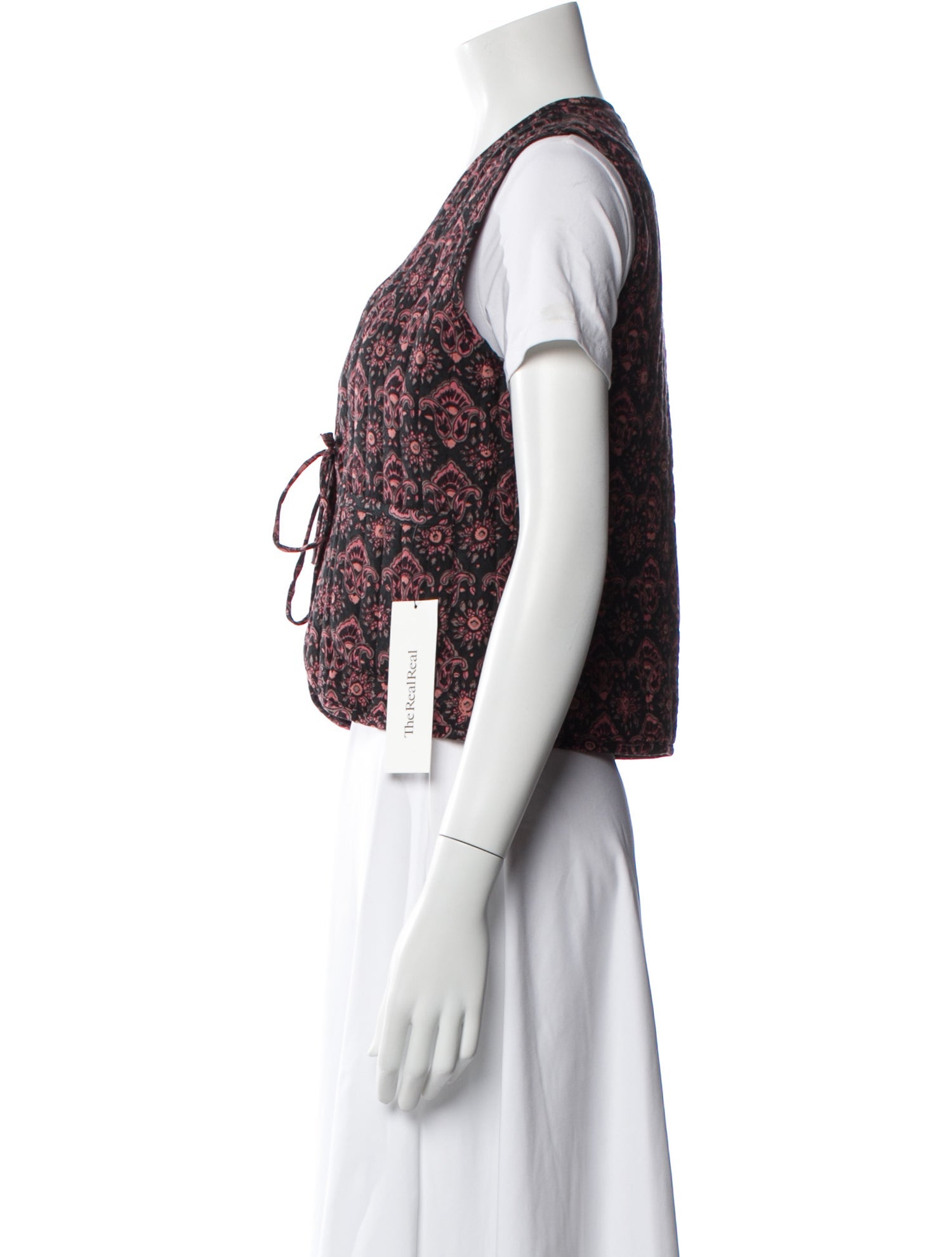 Natalie Martin Printed V-Neck Sweater