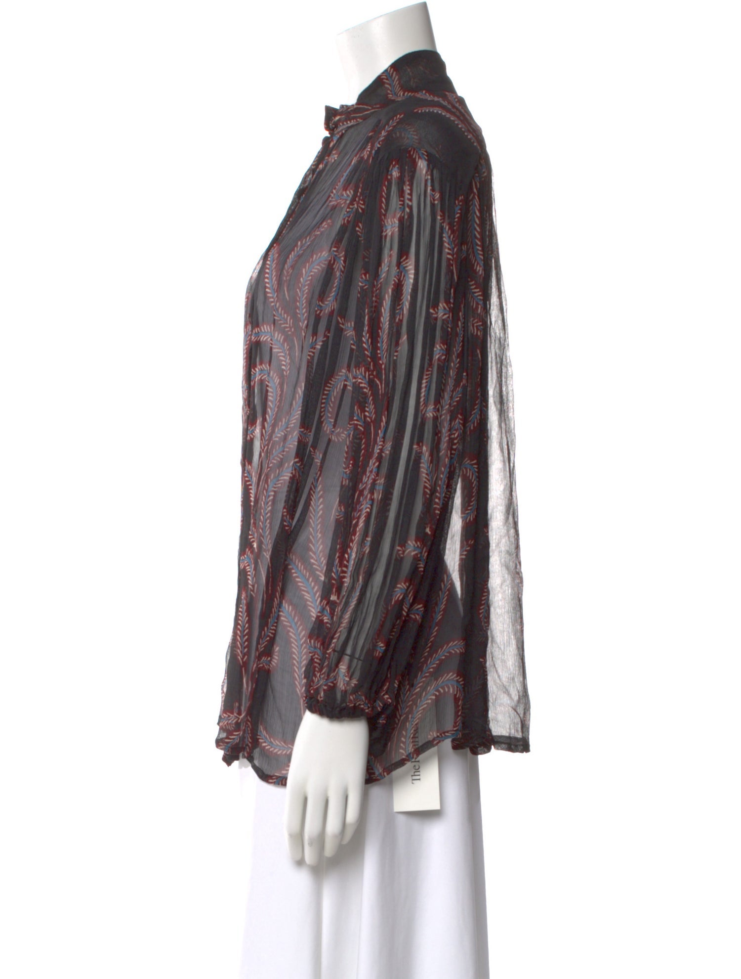 Natalie Martin Printed Long Sleeve Blouse