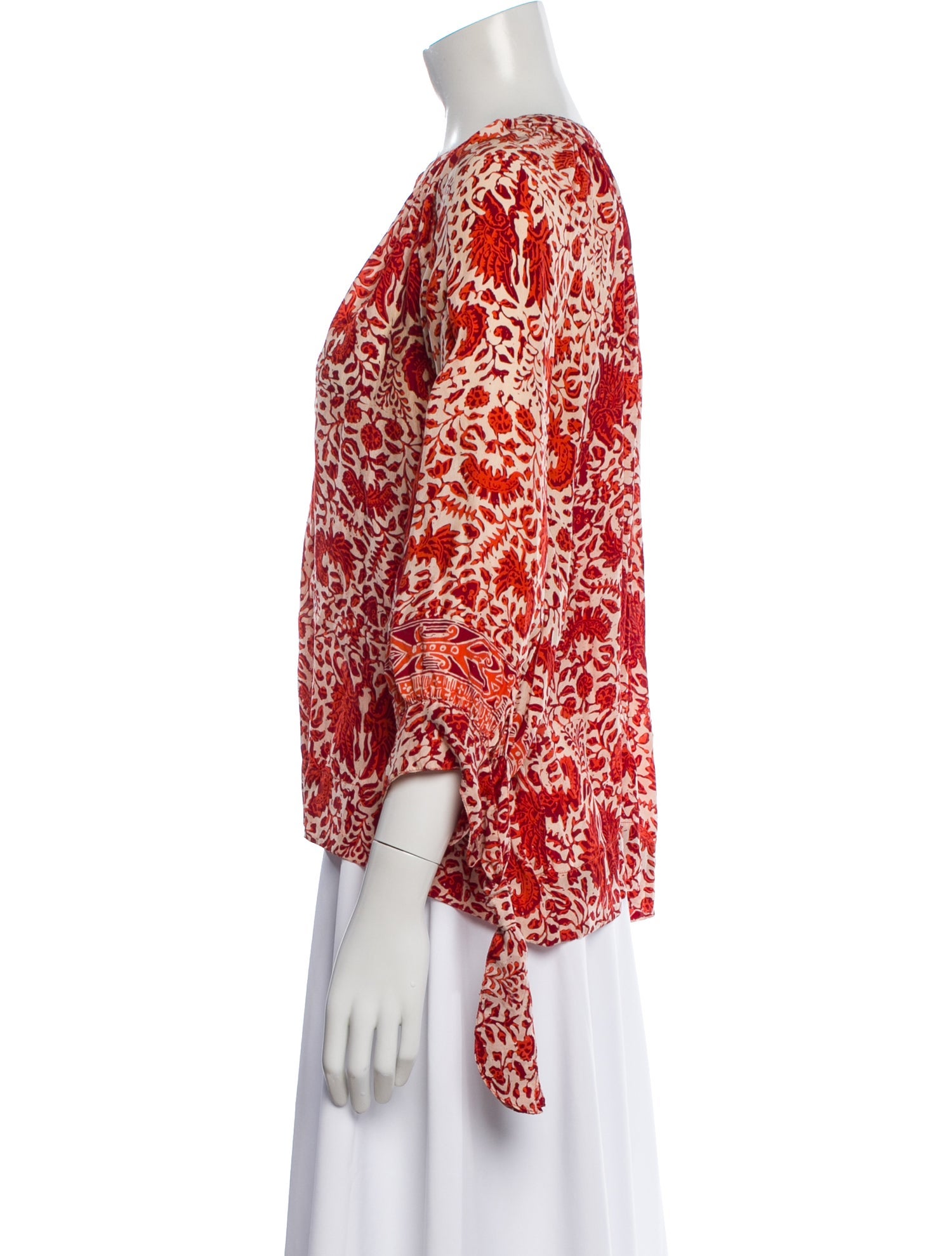 Natalie Martin Silk Floral Print Blouse