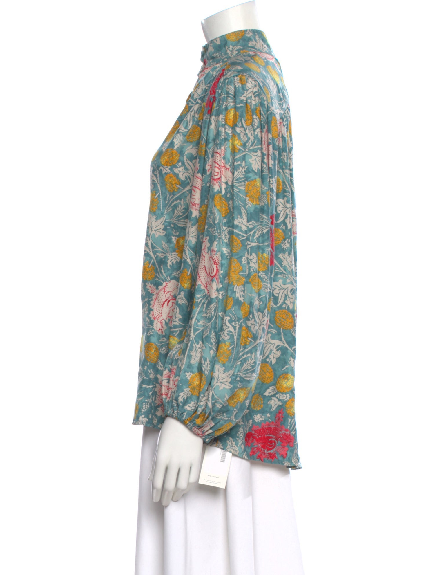 Natalie Martin Silk Floral Print Blouse w/ Tags