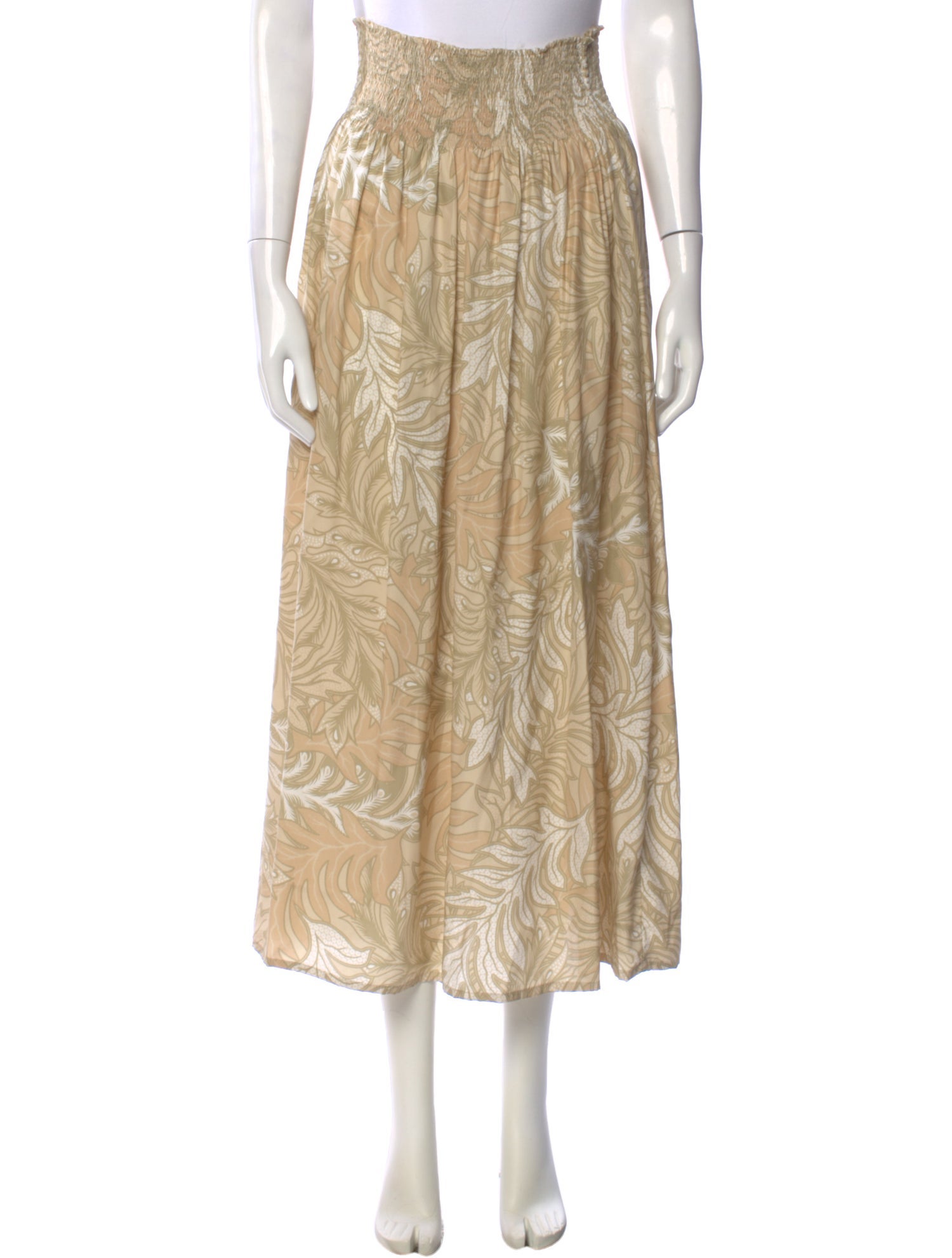 Natalie Martin Silk Midi Length Skirt