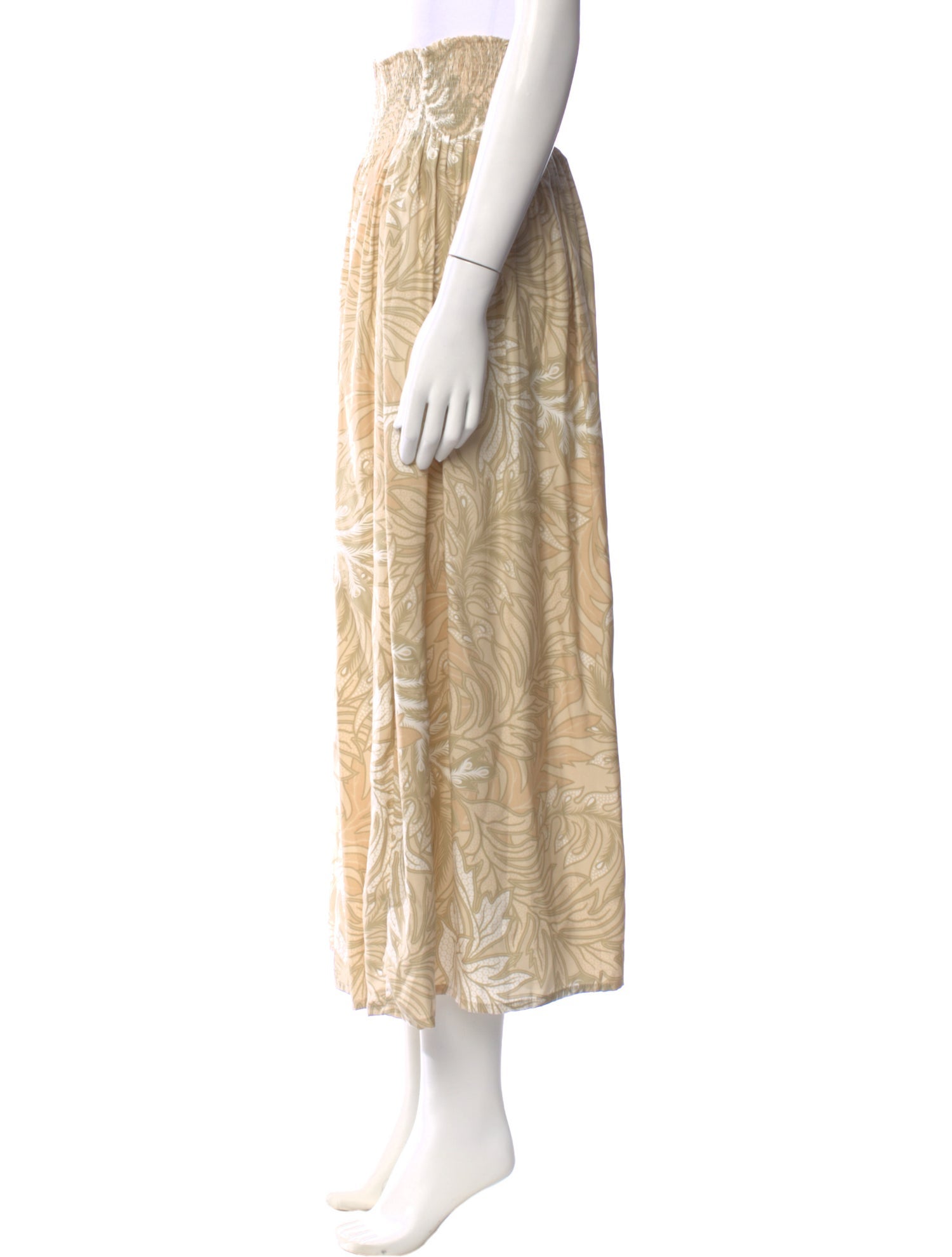 Natalie Martin Silk Midi Length Skirt