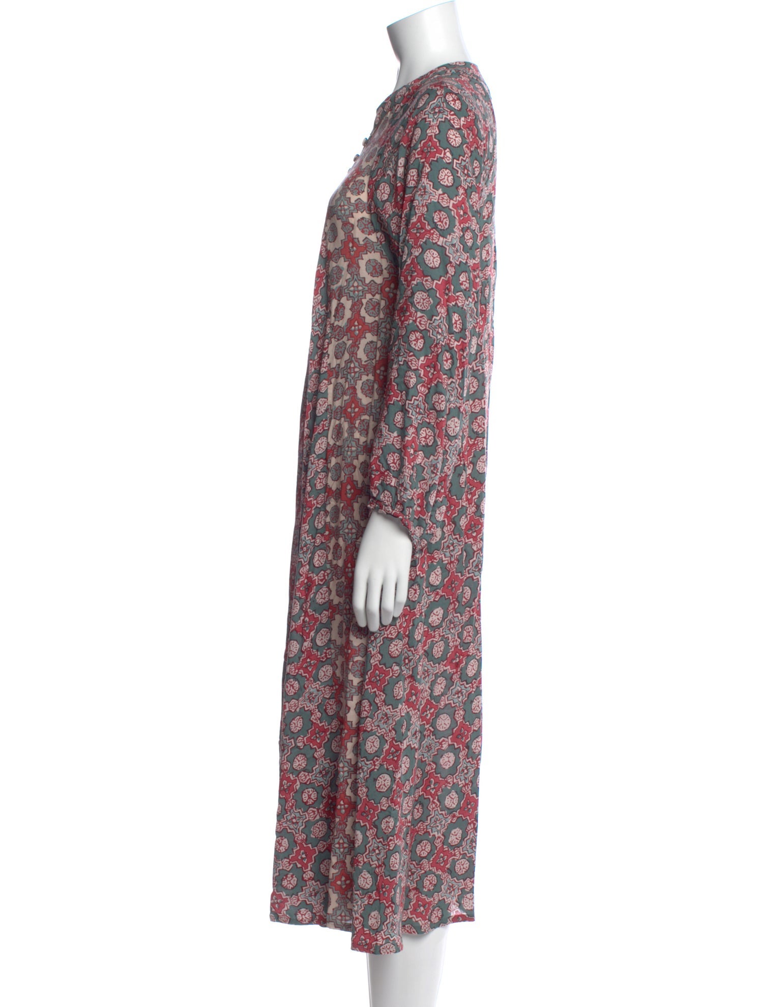 Natalie Martin Floral Print Midi Length Dress