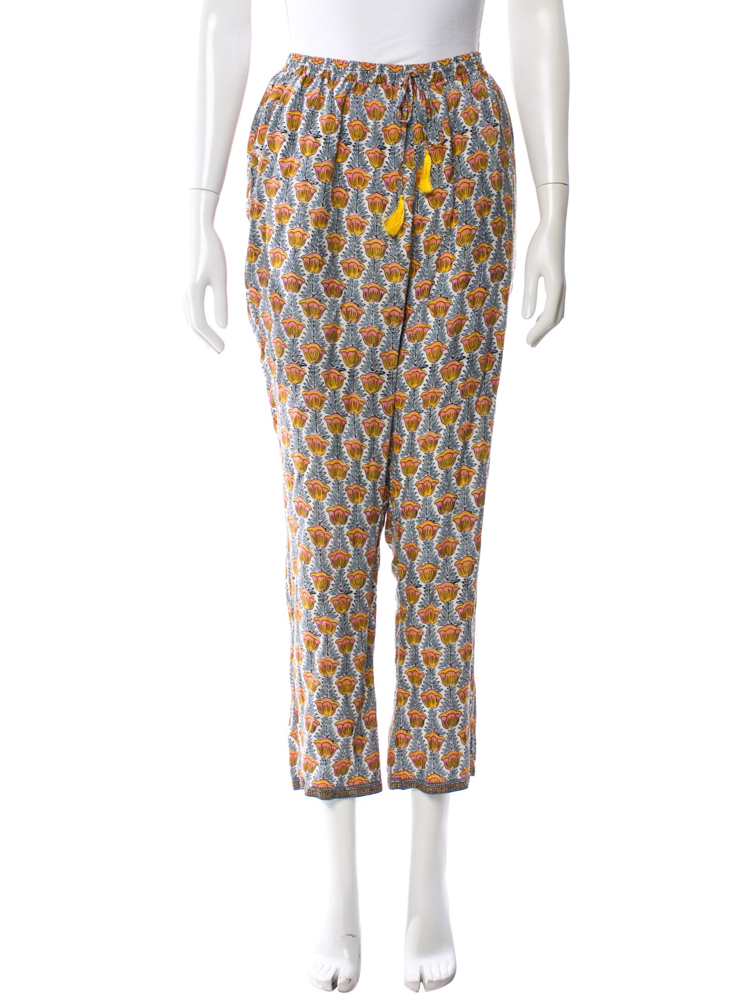 Natalie Martin Floral Print Straight Leg Pants