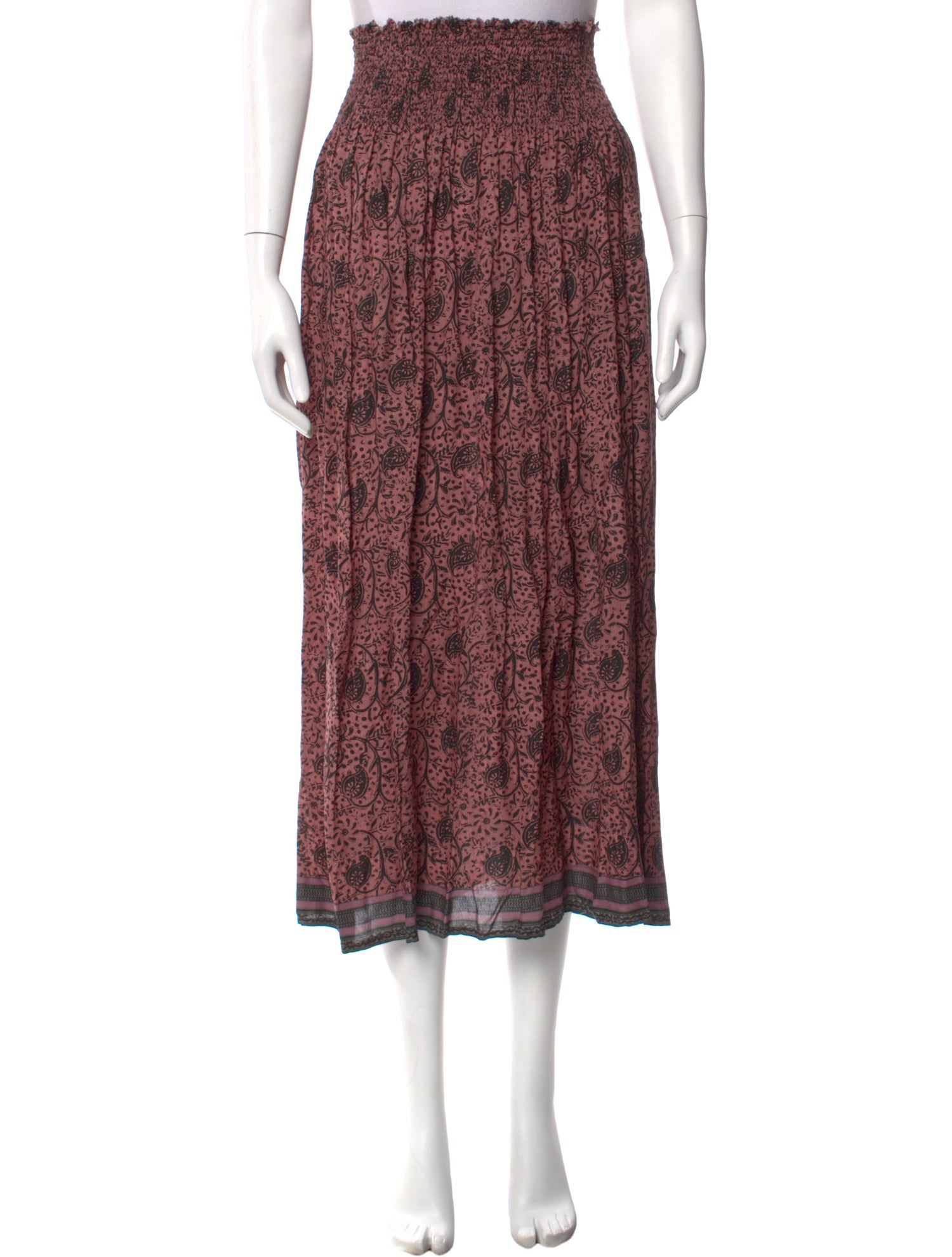 Natalie Martin Printed Midi Length Skirt