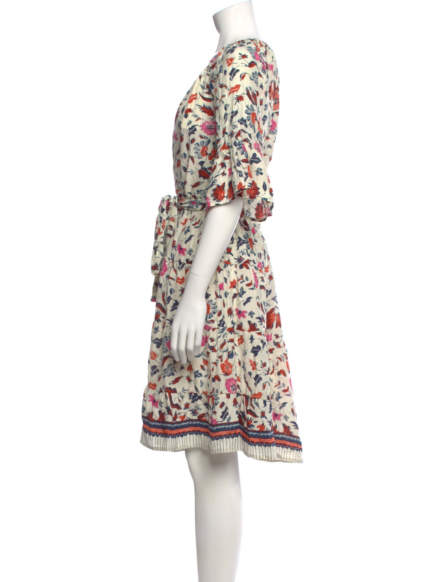 Natalie Martin Silk Knee-Length Dress