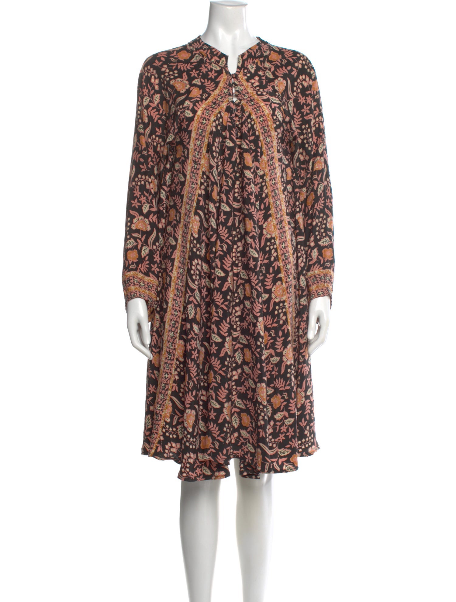 Natalie Martin Silk Knee-Length Dress