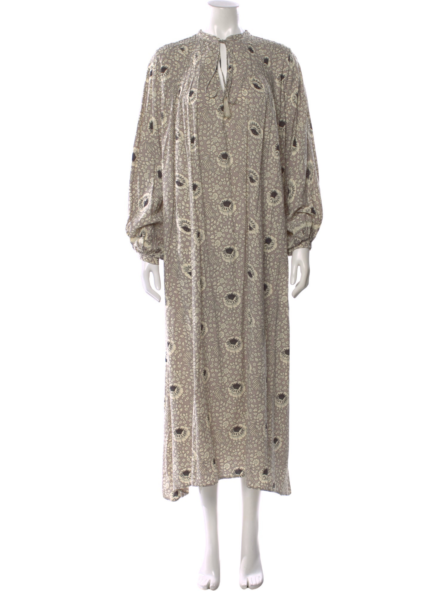 Natalie Martin Polka Dot Print Long Dress