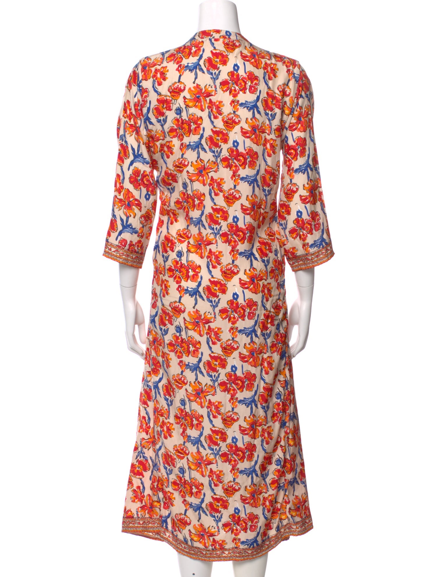 Natalie Martin Silk Midi Length Dress
