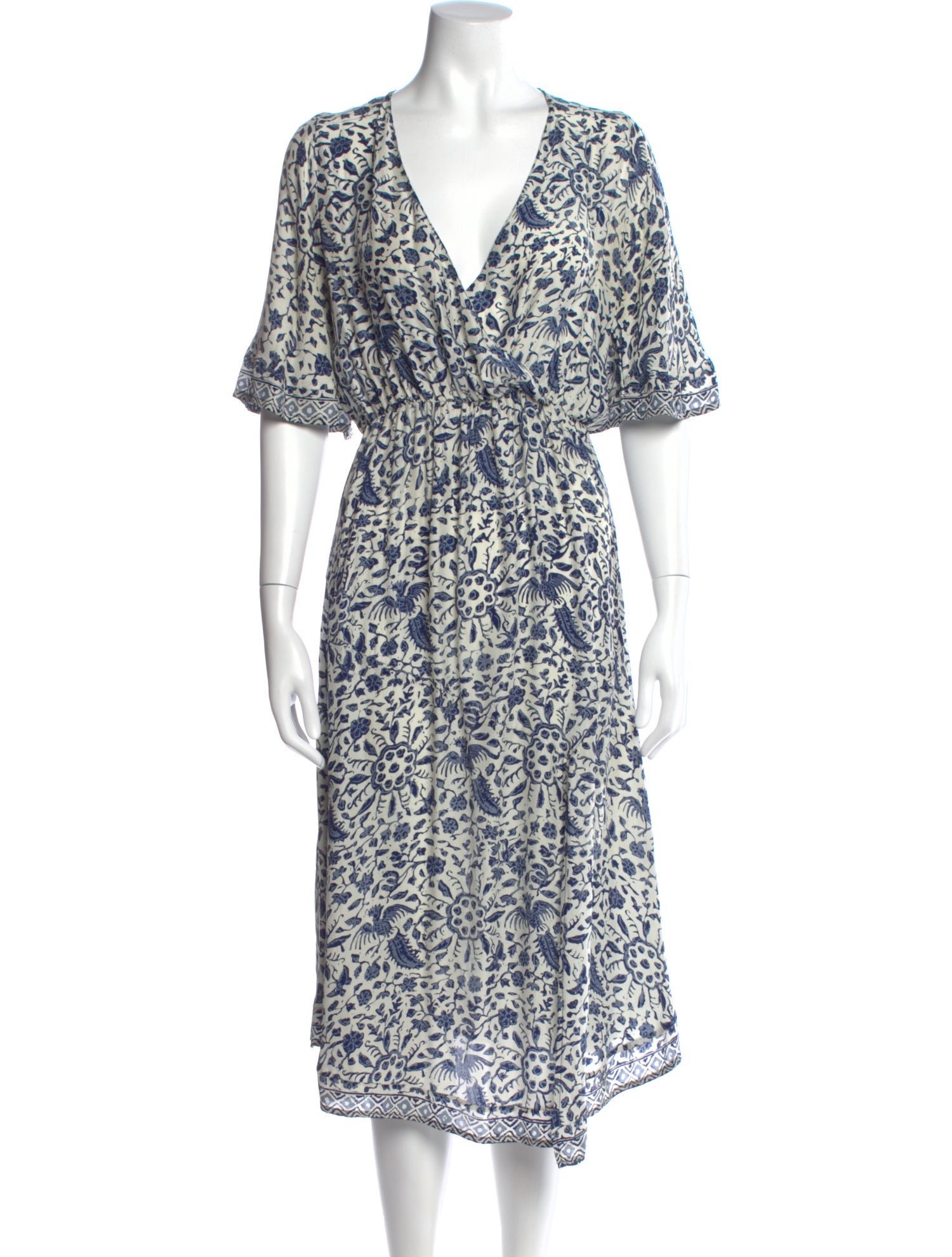 Natalie Martin Silk Midi Length Dress