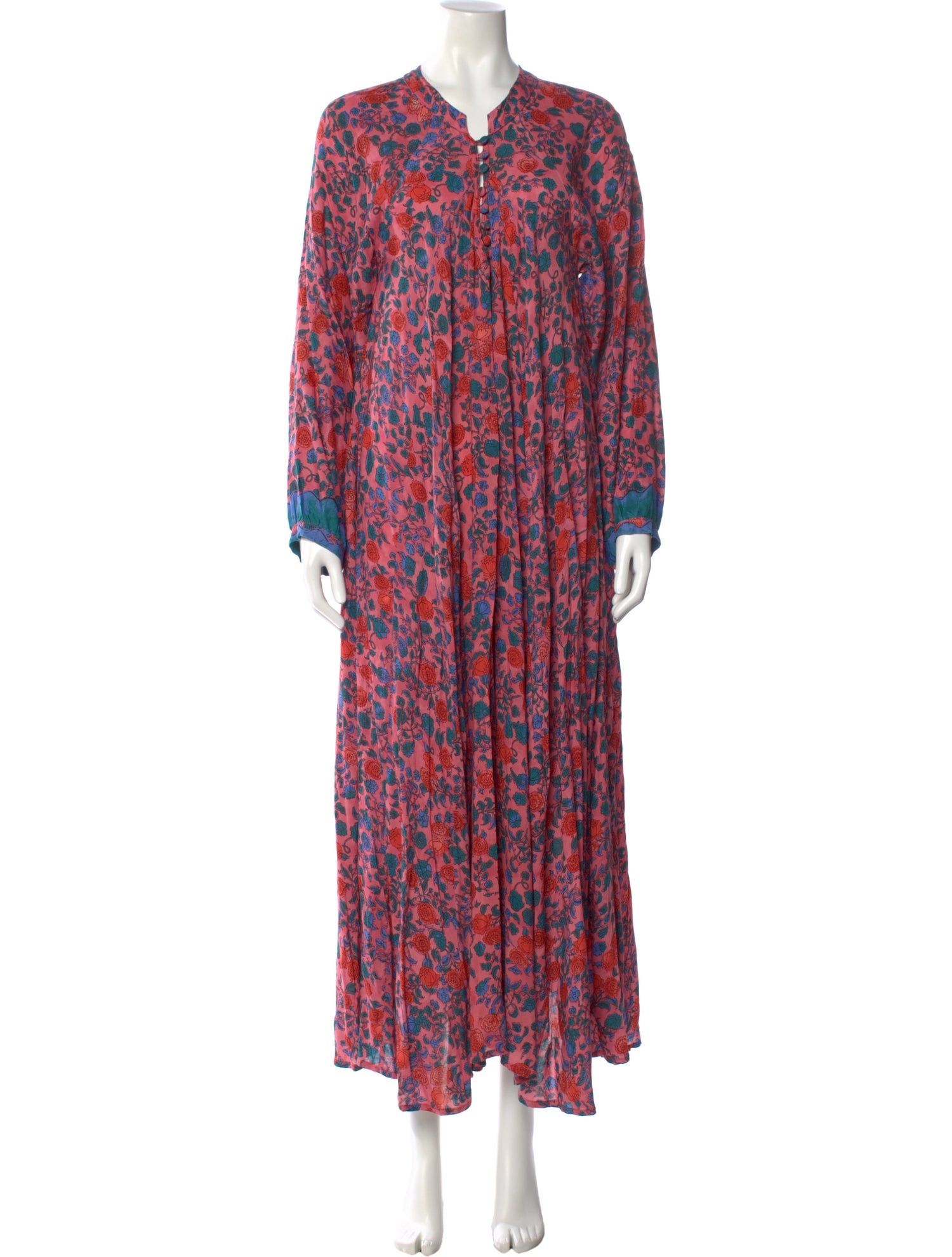 Natalie Martin Floral Print Long Dress